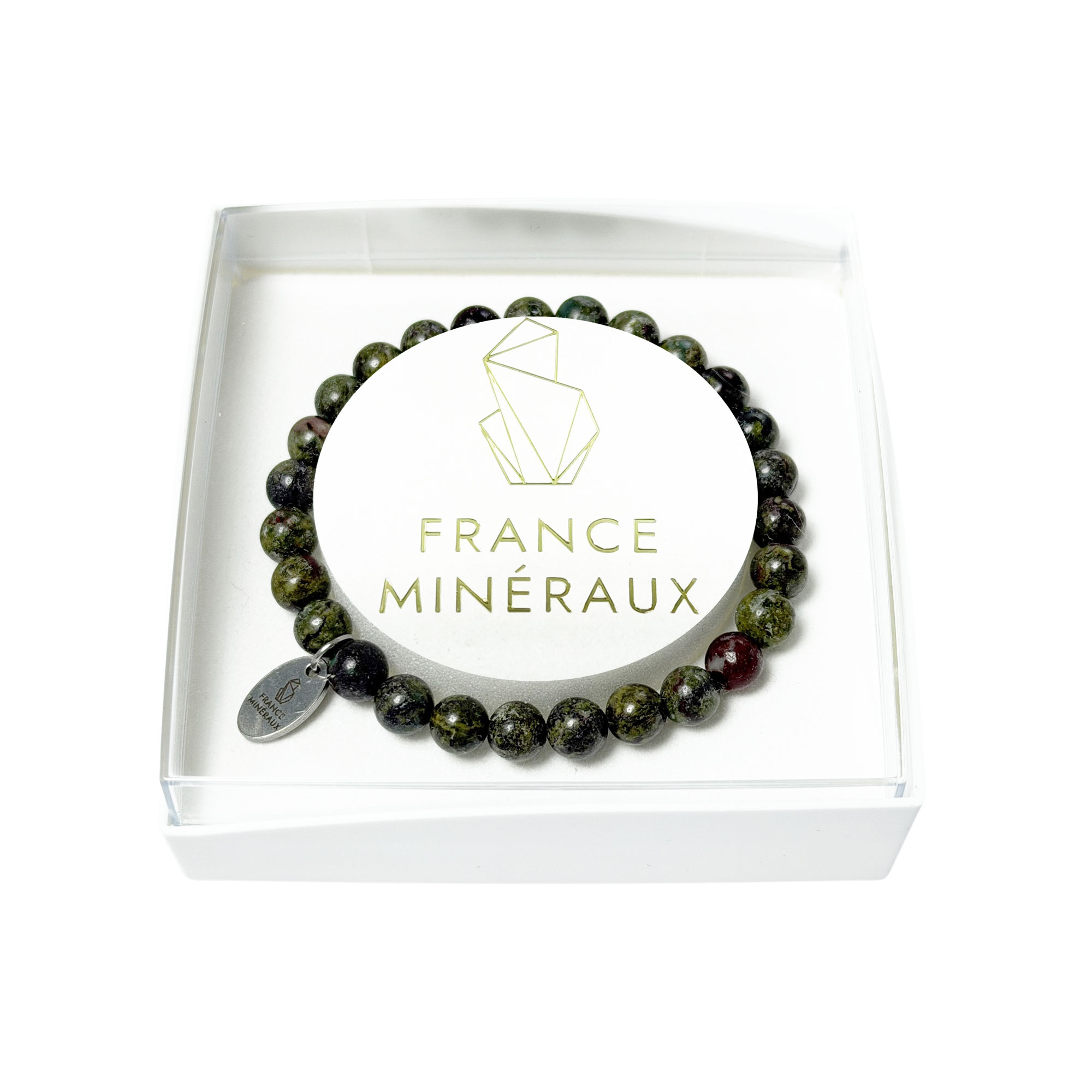 Bracelet Jaspe Sanguin - Perles de 6mm