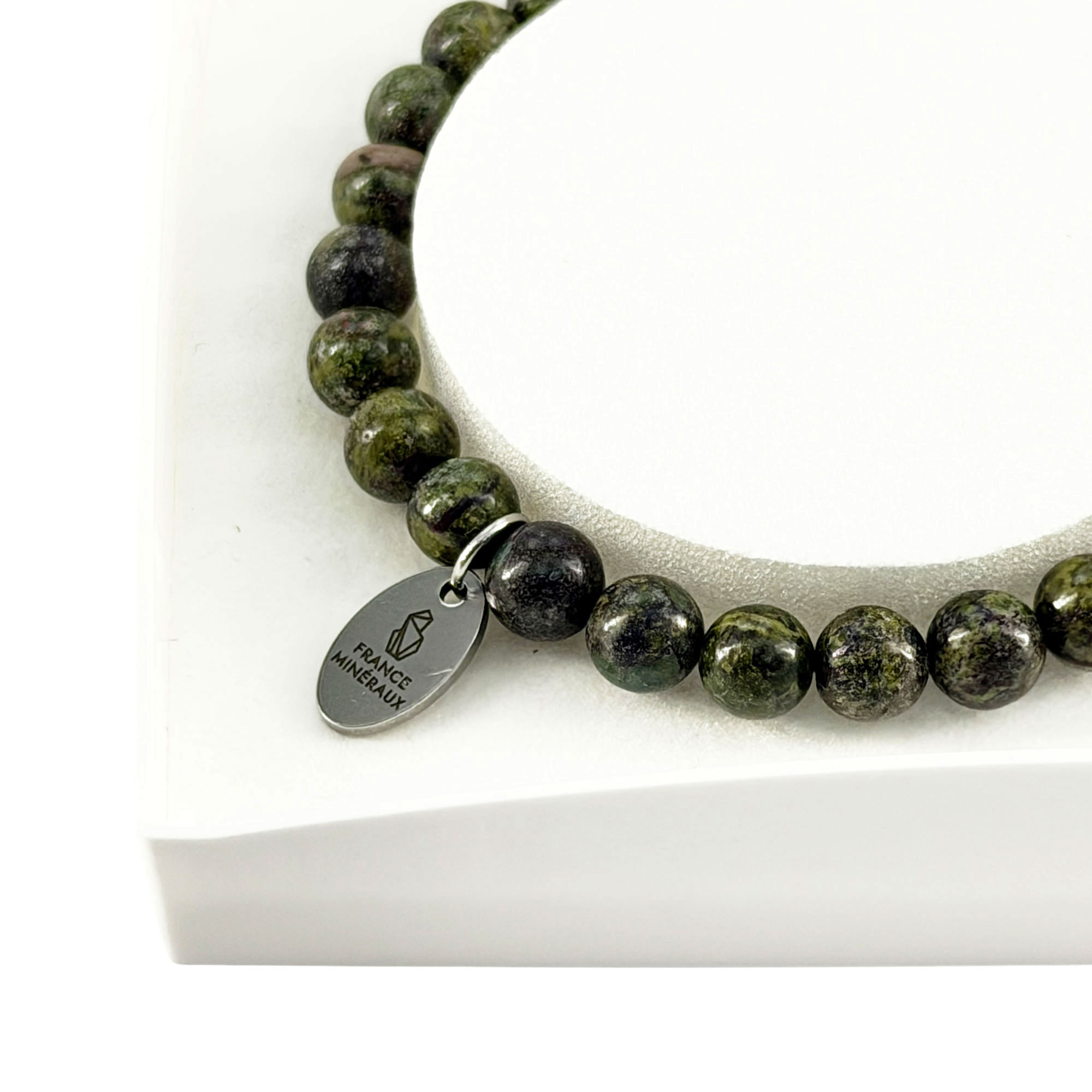 Bracelet Jaspe Sanguin - Perles de 6mm – Image 4