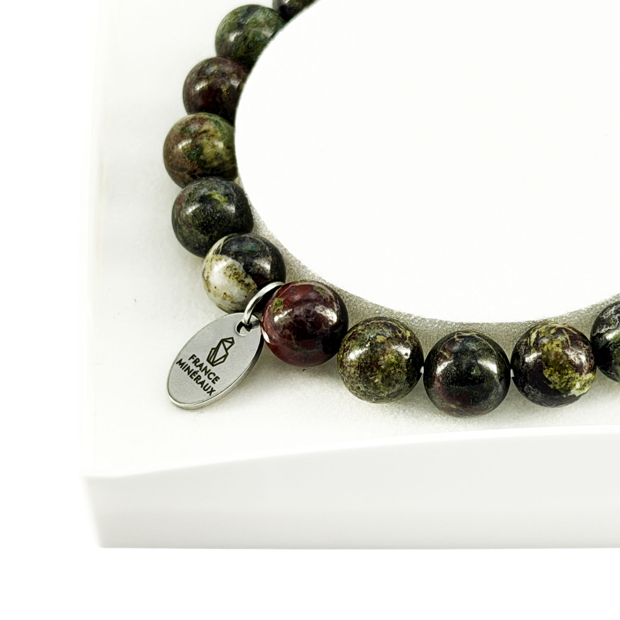 Bracelet Jaspe Sanguin - Perles de 8mm – Image 4