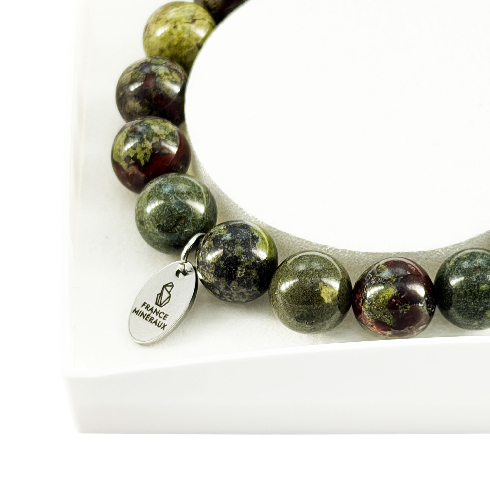 Bracelet Jaspe Sanguin - Perles de 10mm – Image 4