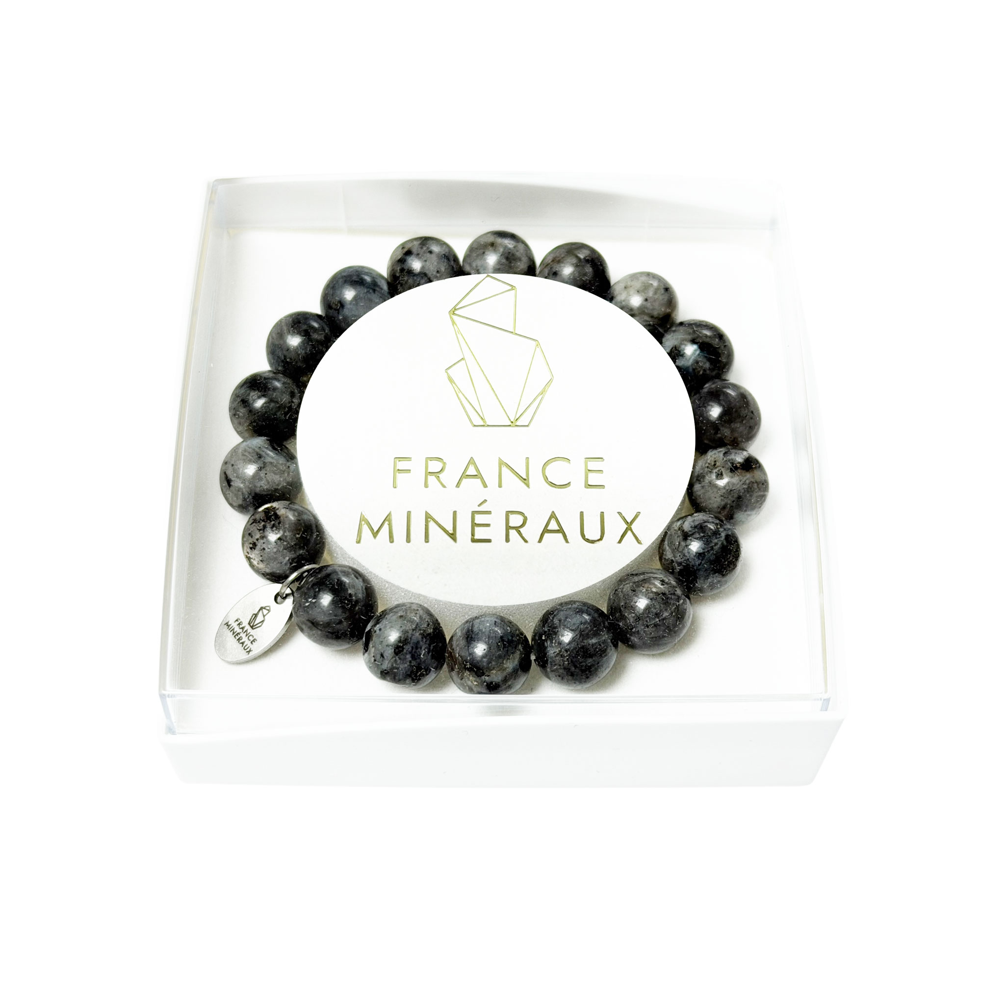 Bracelet Labradorite avec Inclusions - Perles de 10mm