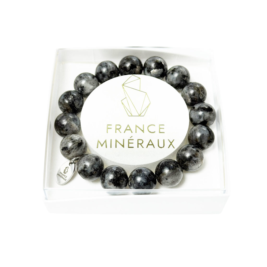 Bracelet Labradorite avec Inclusions – Perles de 12mm