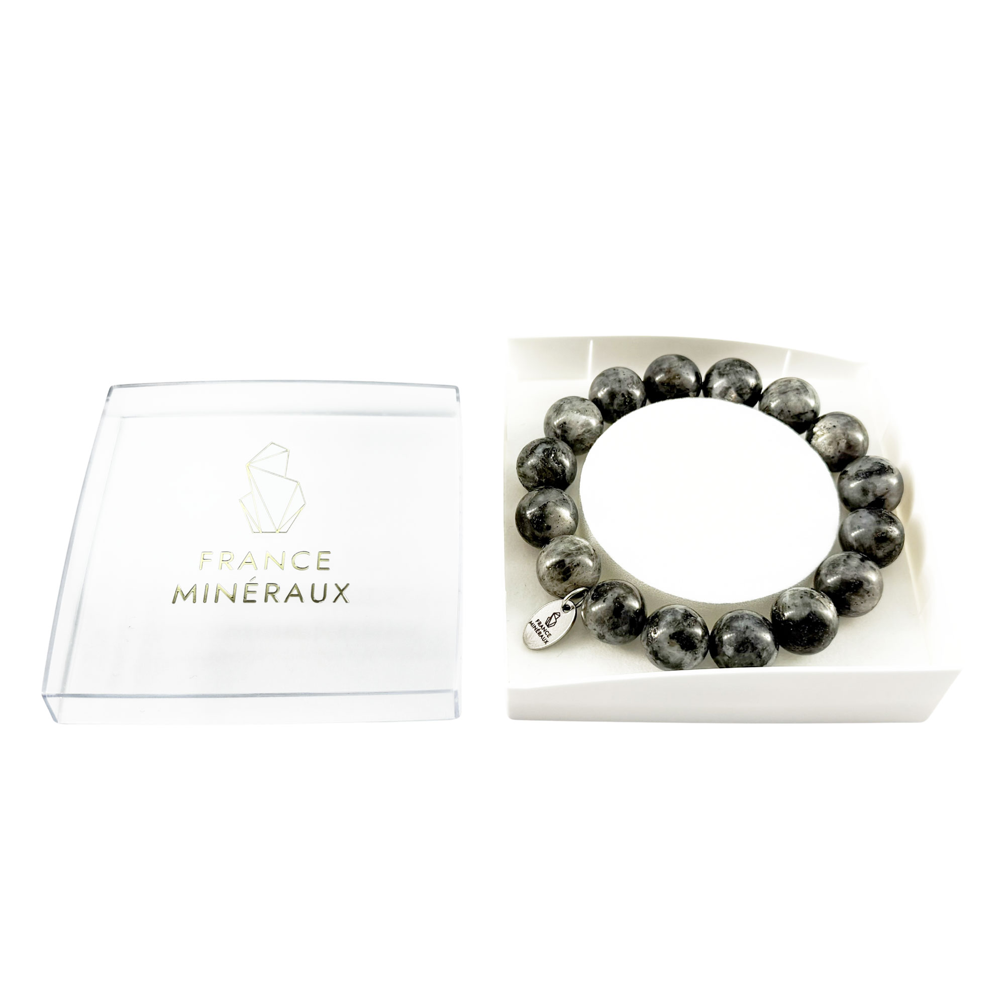 Bracelet Labradorite avec Inclusions - Perles de 12mm – Image 3