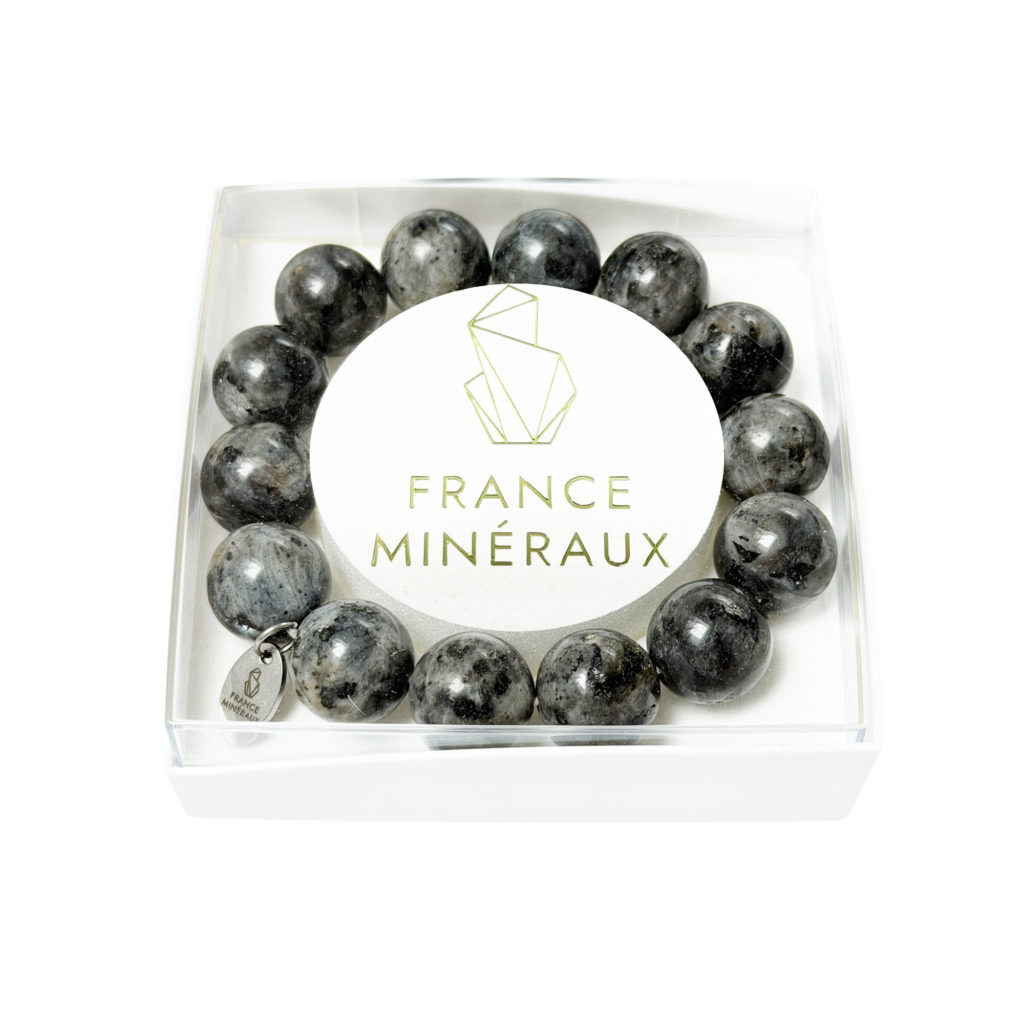 Bracelet Labradorite avec Inclusions – Perles de 14mm