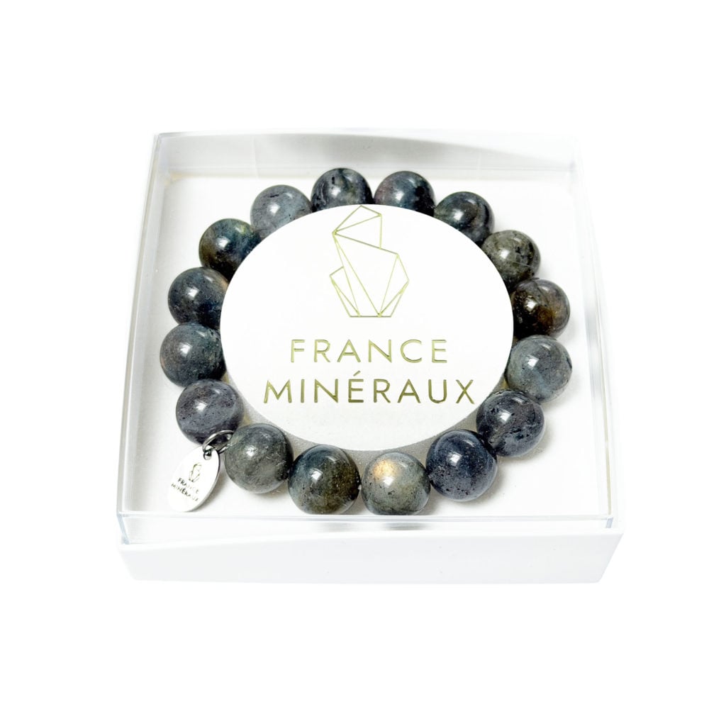 Bracelet Labradorite – Perles de 12mm