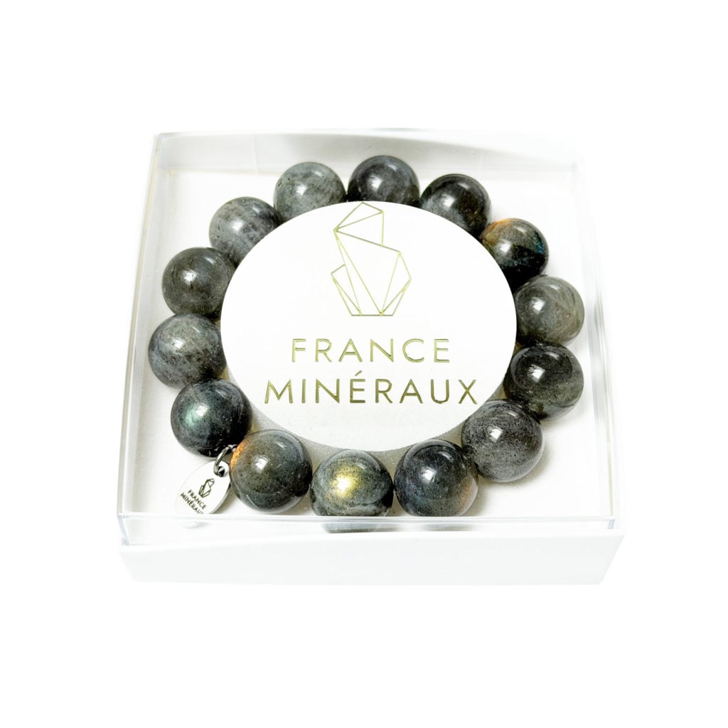 Bracelet Labradorite – Perles de 14mm