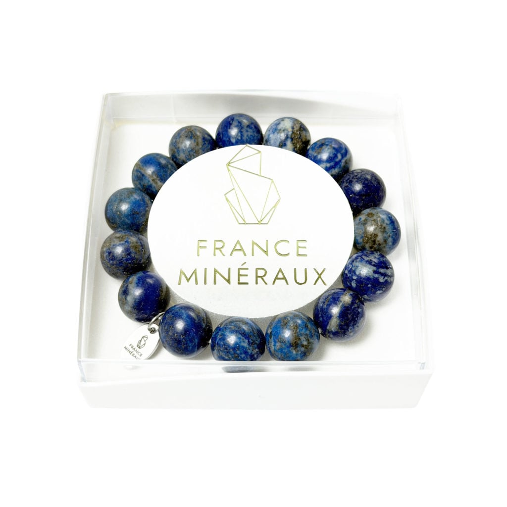 Bracelet Lapis-Lazuli – Perles de 12mm