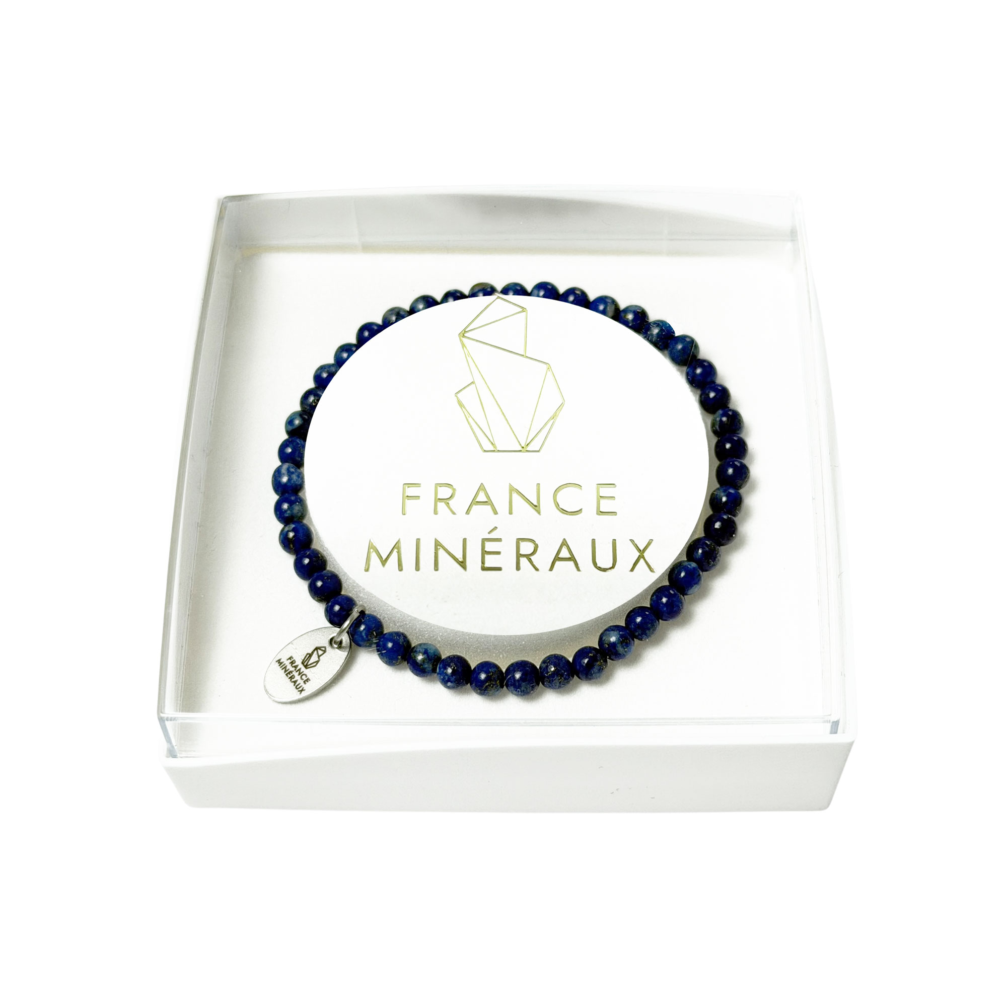 Bracelet Lapis-Lazuli - Perles de 3-4mm