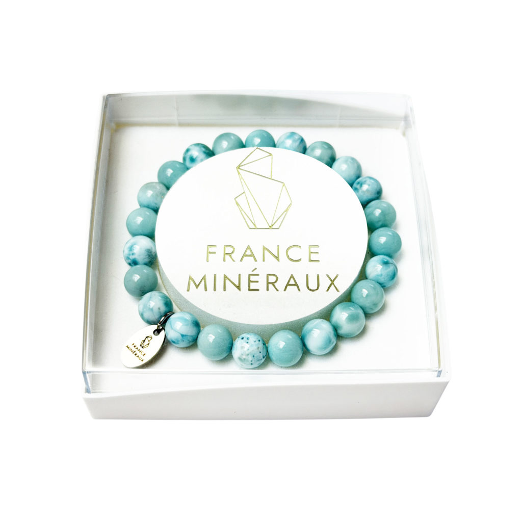 Bracelet Larimar – Perles de 8mm