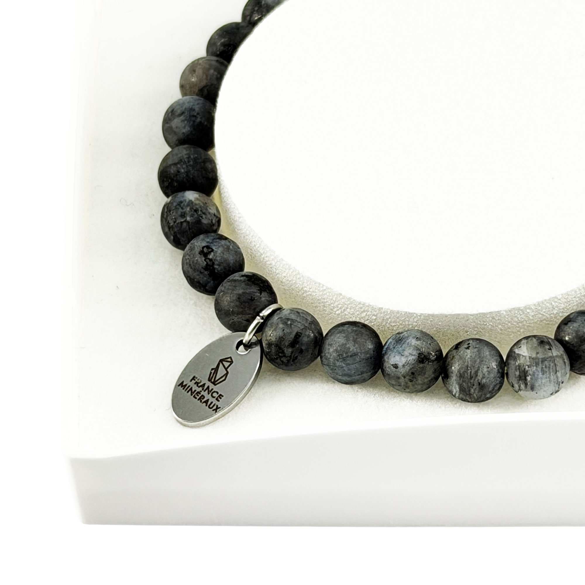 Bracelet Larvikite - Perles de 6mm – Image 4