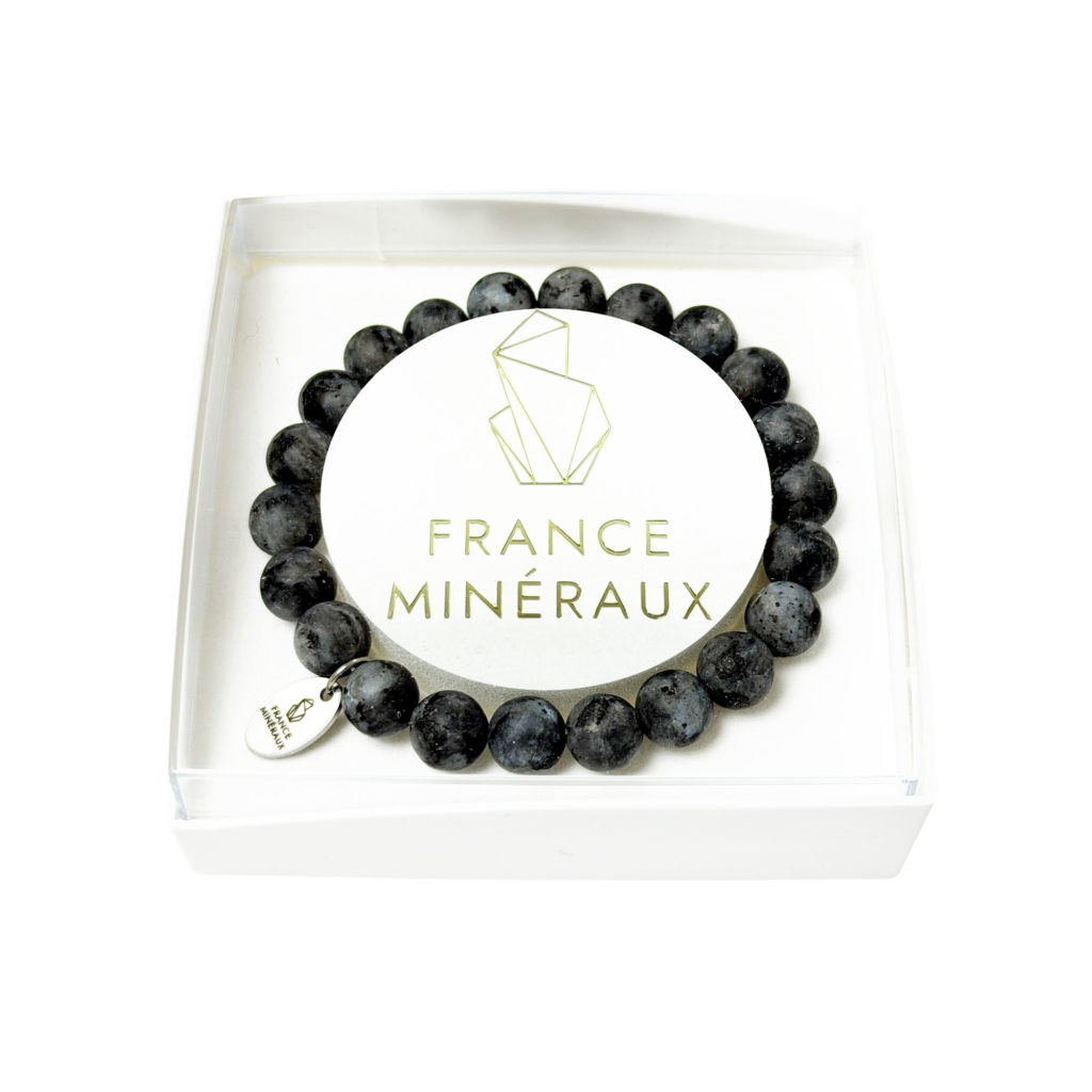 Bracelet Larvikite – Perles de 8mm