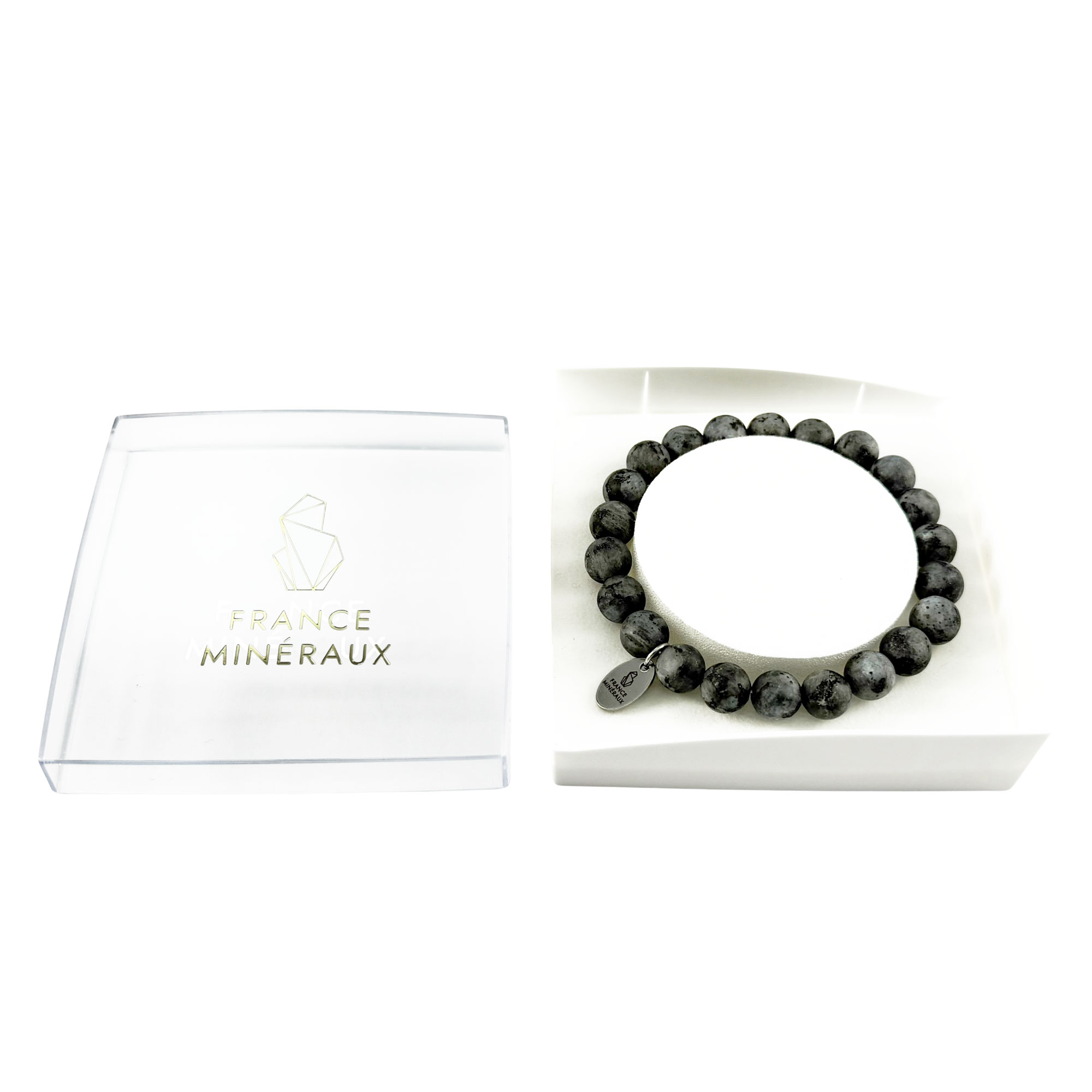 Bracelet Larvikite - Perles de 8mm – Image 3