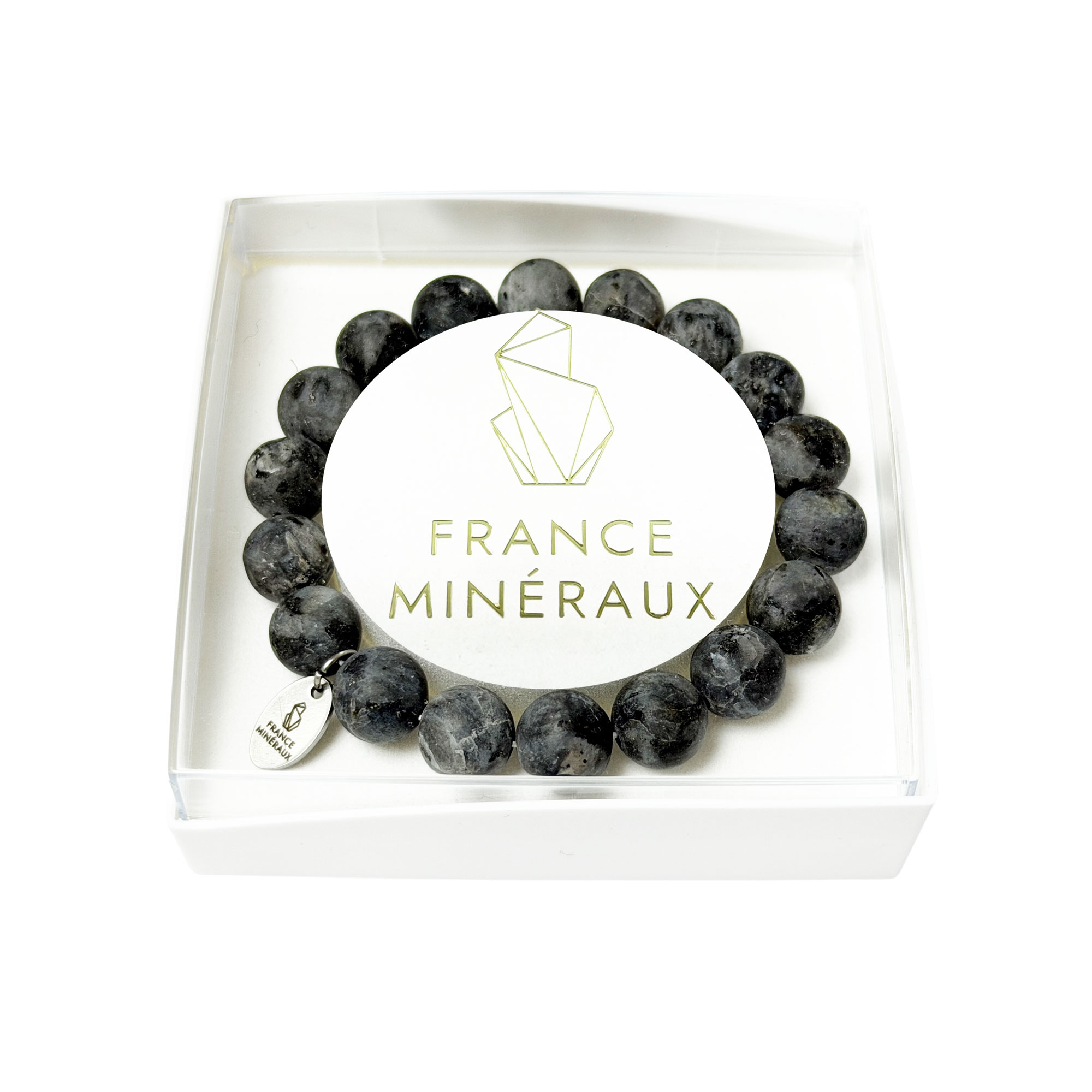 Bracelet Larvikite - Perles de 10mm