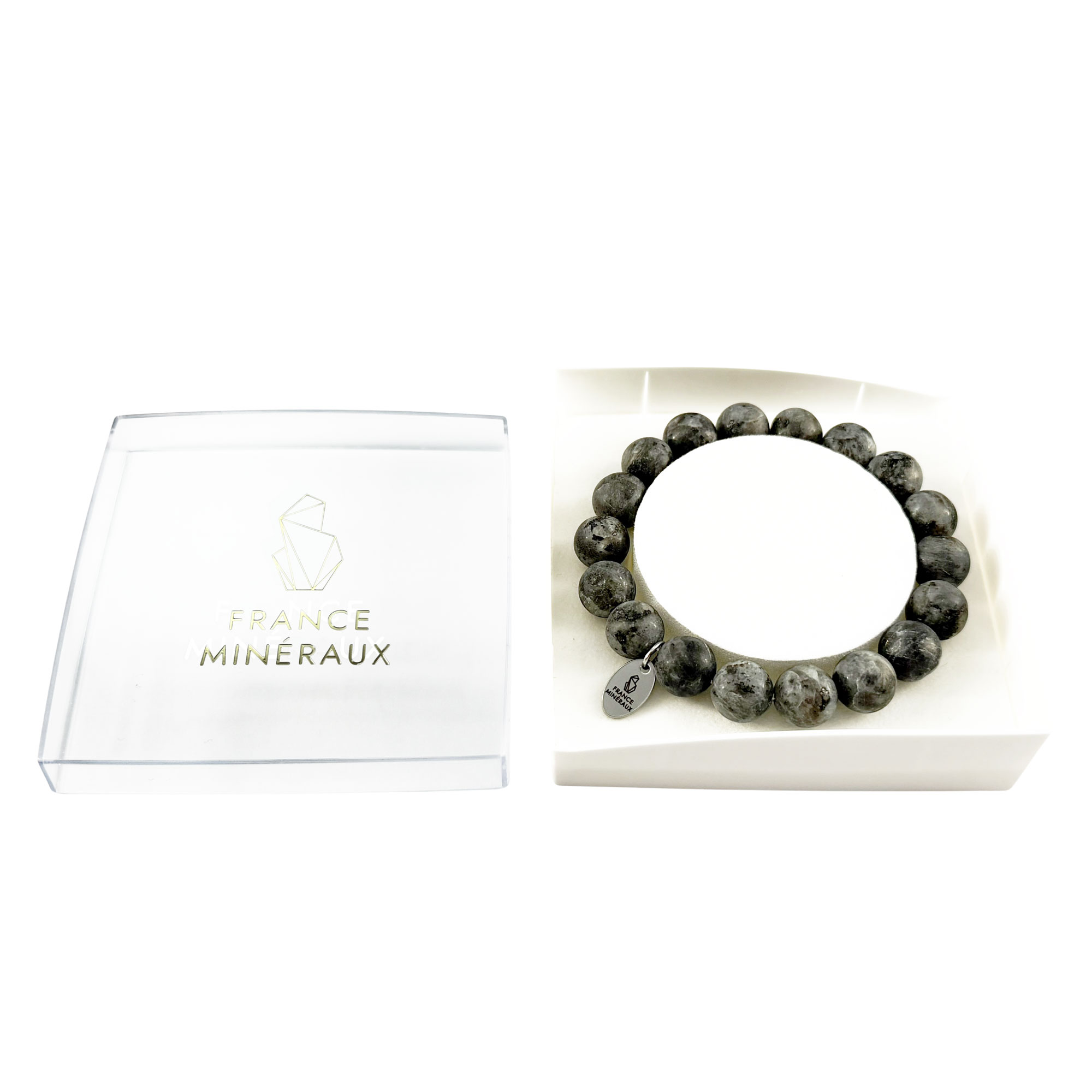 Bracelet Larvikite - Perles de 10mm – Image 3