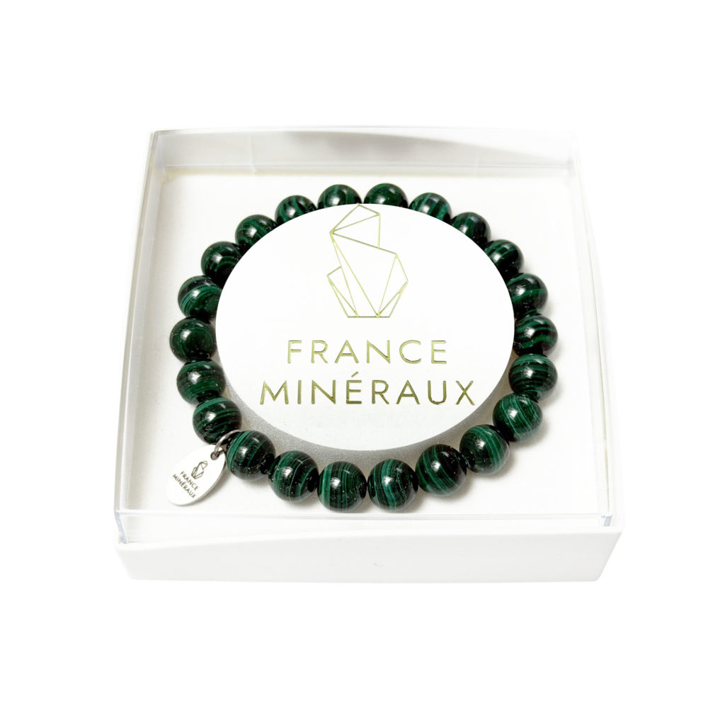 Bracelet Malachite – Perles de 8mm