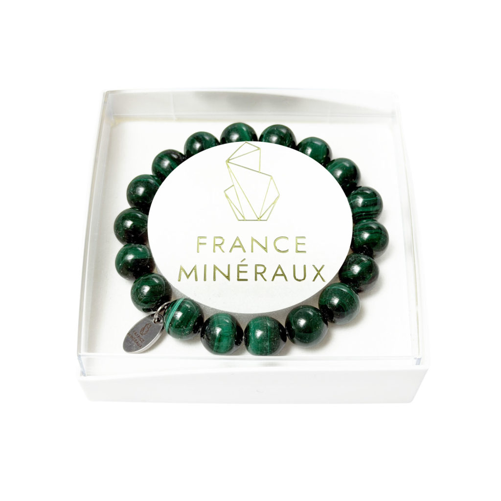 Bracelet Malachite – Perles de 10mm