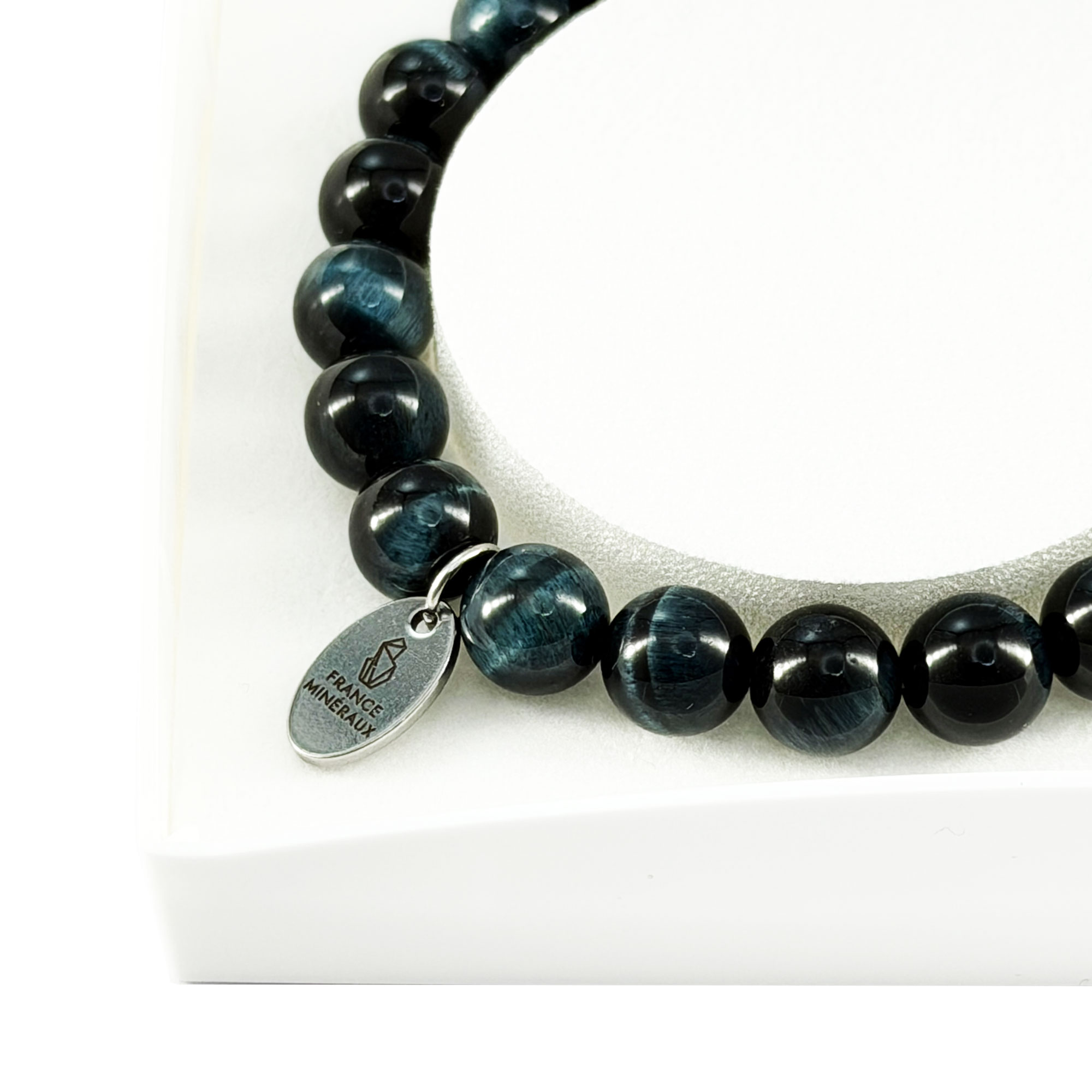 Bracelet Oeil de Faucon - Perles de 8mm – Image 4