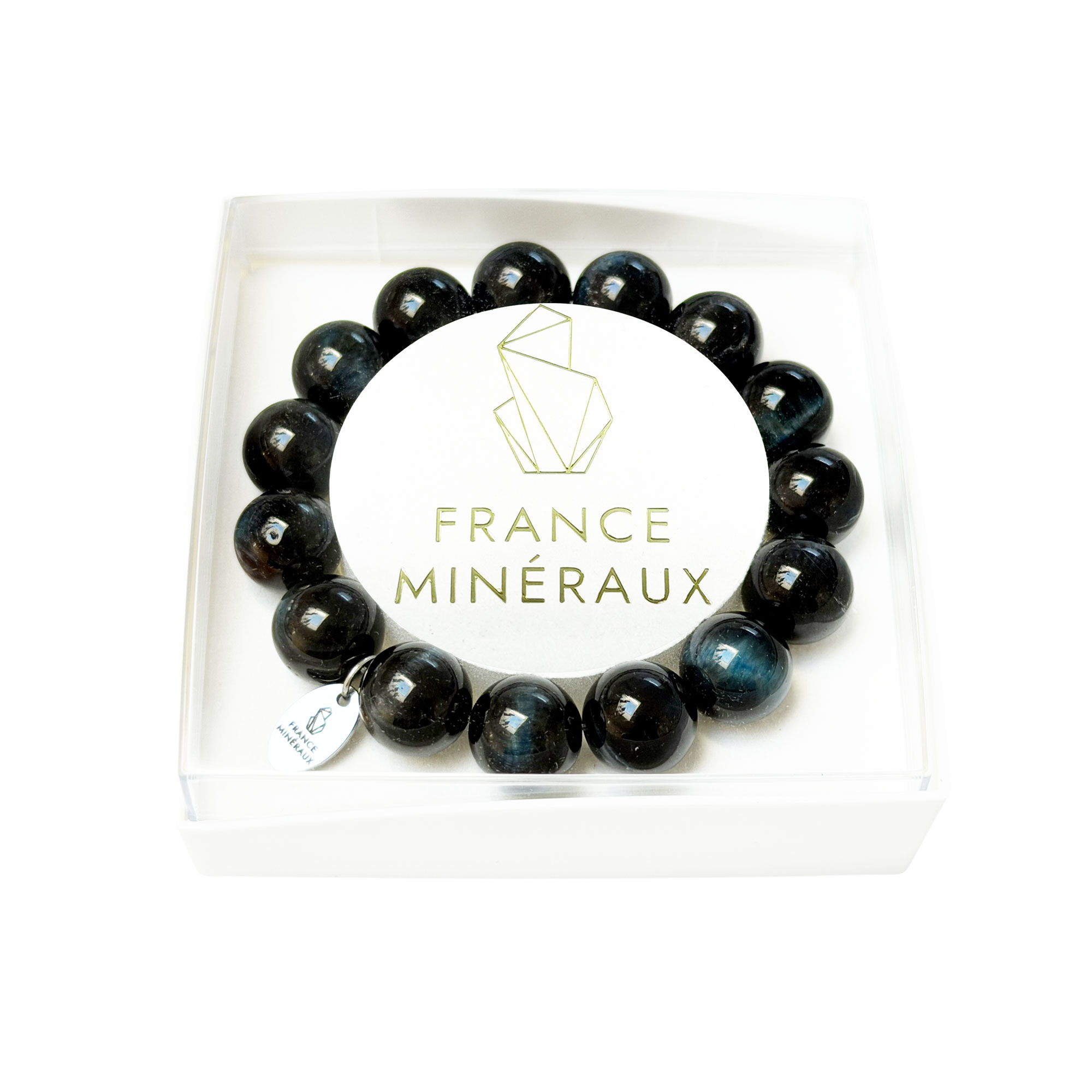 Bracelet Oeil de Faucon - Perles de 12mm