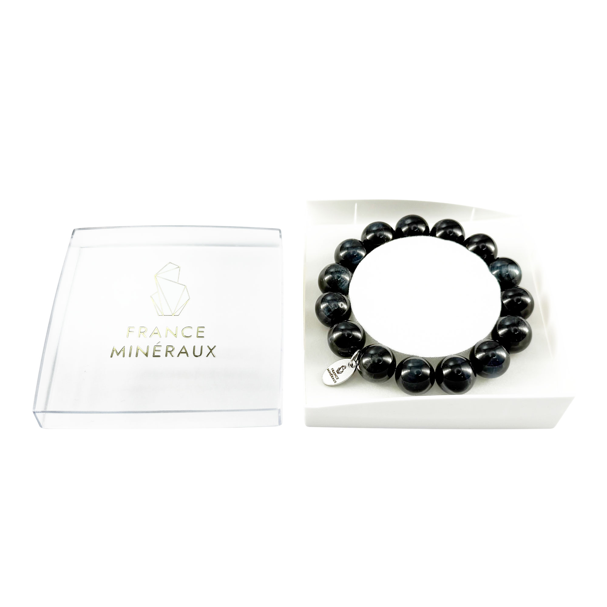 Bracelet Oeil de Faucon - Perles de 12mm – Image 3