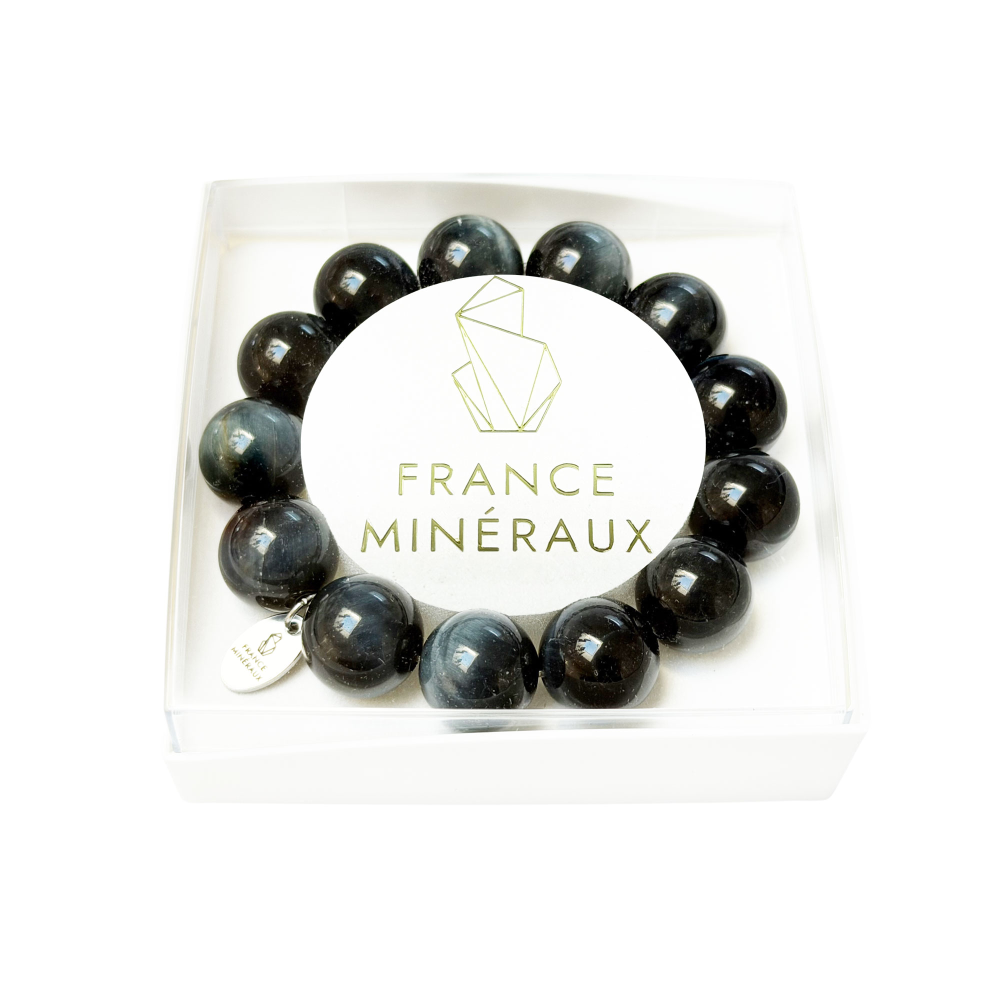 Bracelet Oeil de Faucon - Perles de 14mm