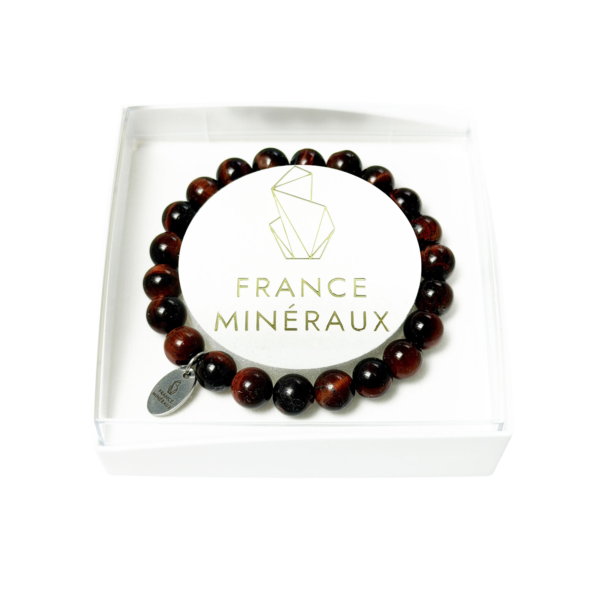 Bracelet Oeil de Taureau - Perles de 8mm