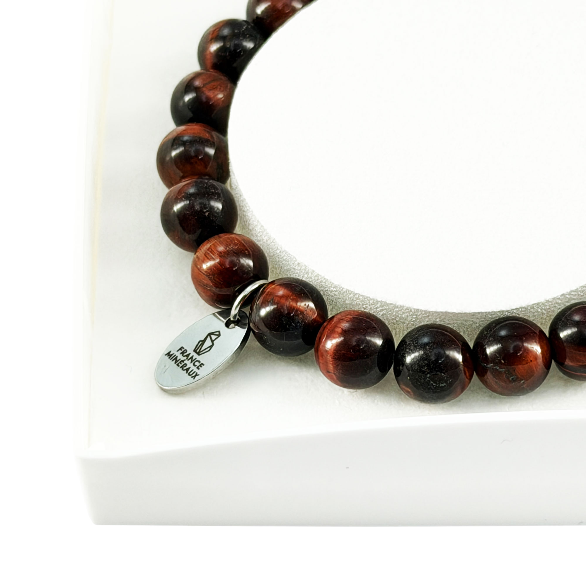 Bracelet Oeil de Taureau - Perles de 8mm – Image 4