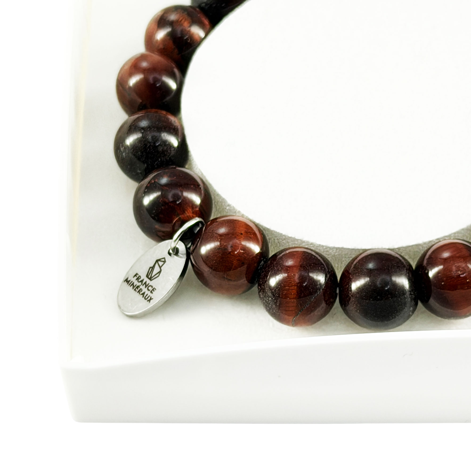 Bracelet Oeil de Taureau - Perles de 10mm – Image 4