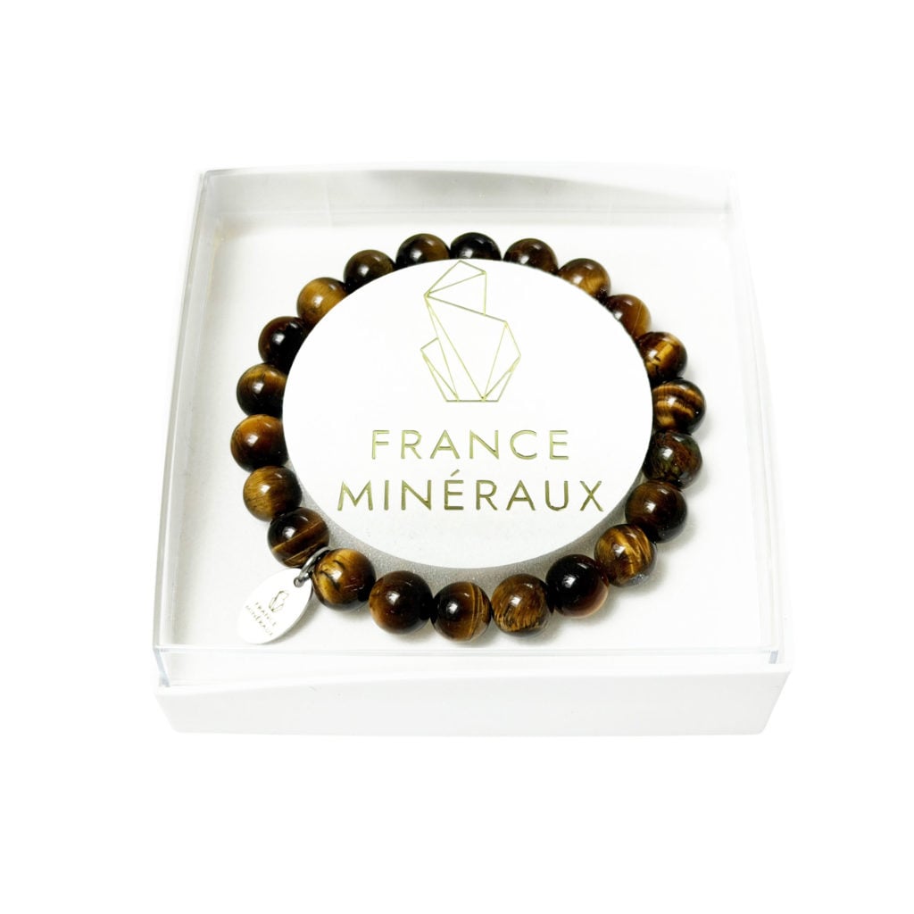 Bracelet Oeil de Tigre – Perles de 8mm