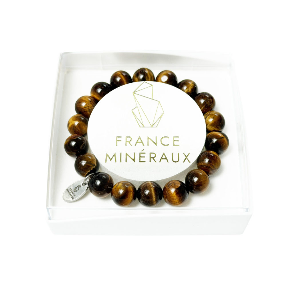 Bracelet Oeil de Tigre – Perles de 10mm