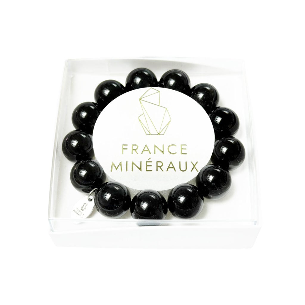 Bracelet Onyx – Perles de 14mm