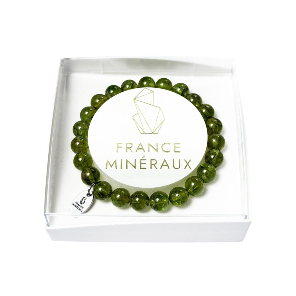 Bracelet Péridot – Perles de 8mm