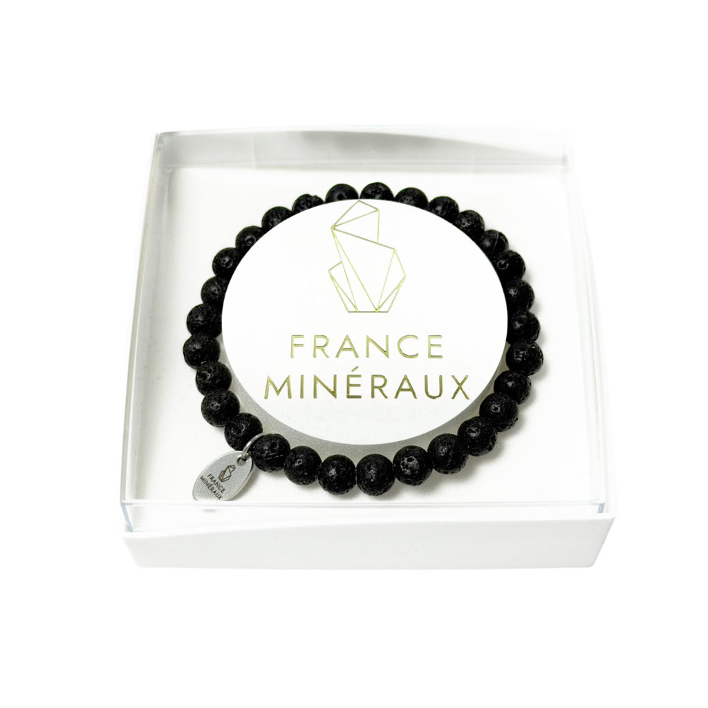 Bracelet Pierre de Lave – Perles de 6mm