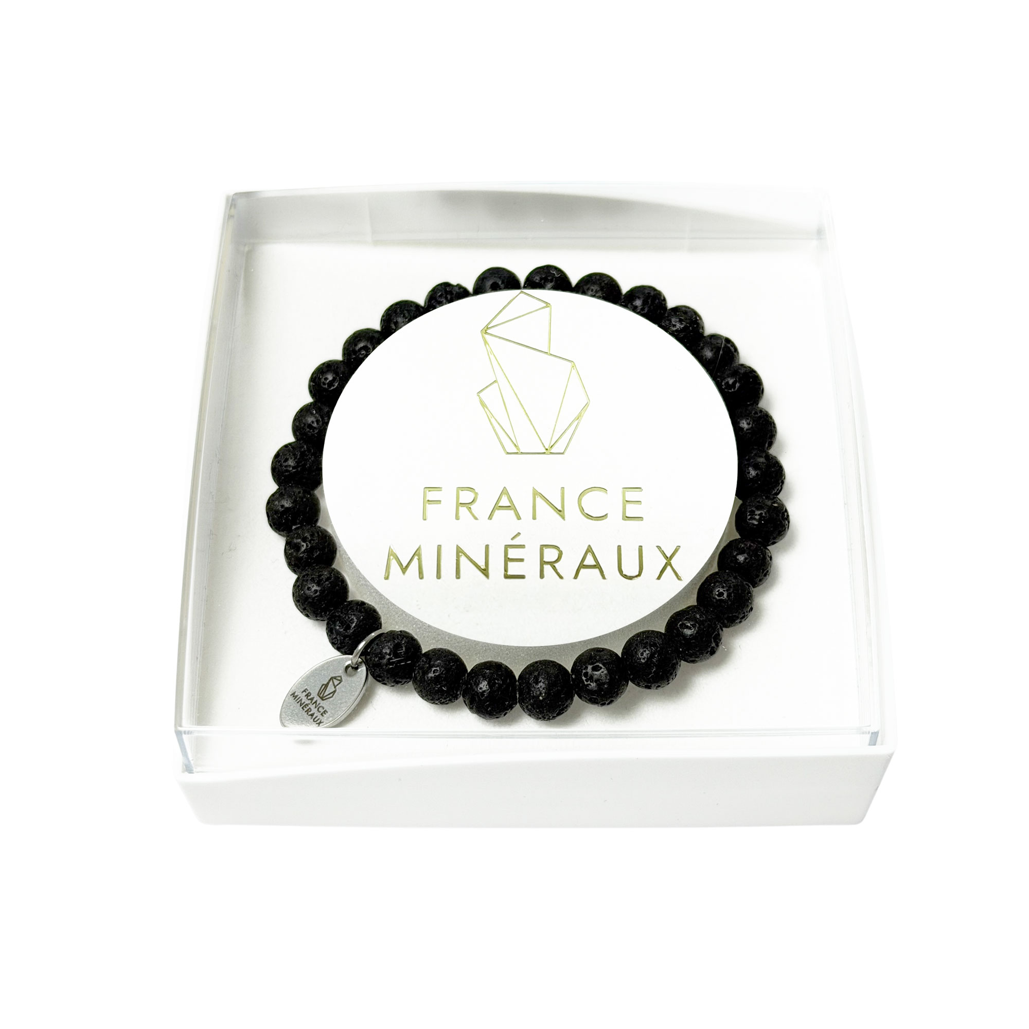 Bracelet Pierre de Lave - Perles de 6mm