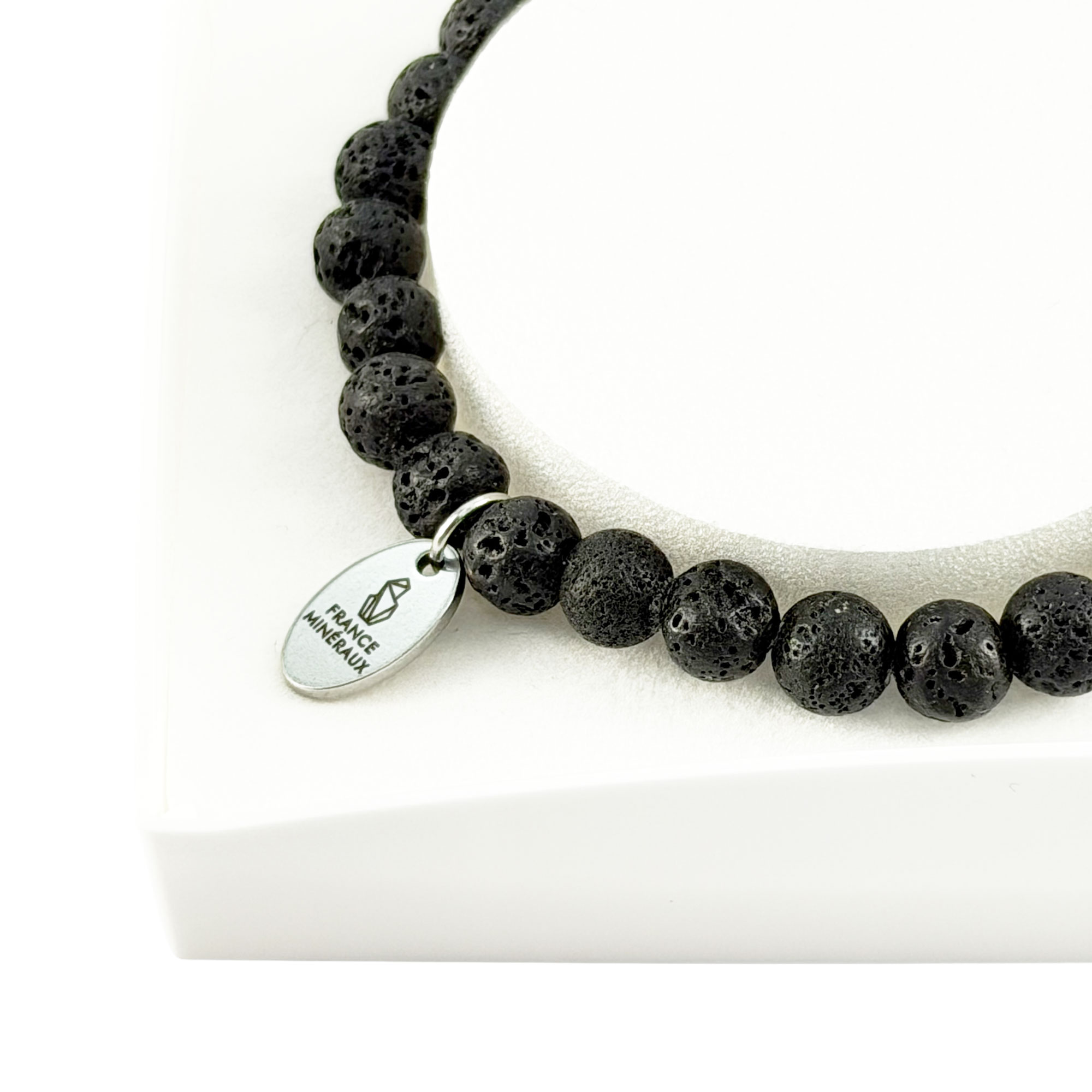 Bracelet Pierre de Lave - Perles de 6mm – Image 4