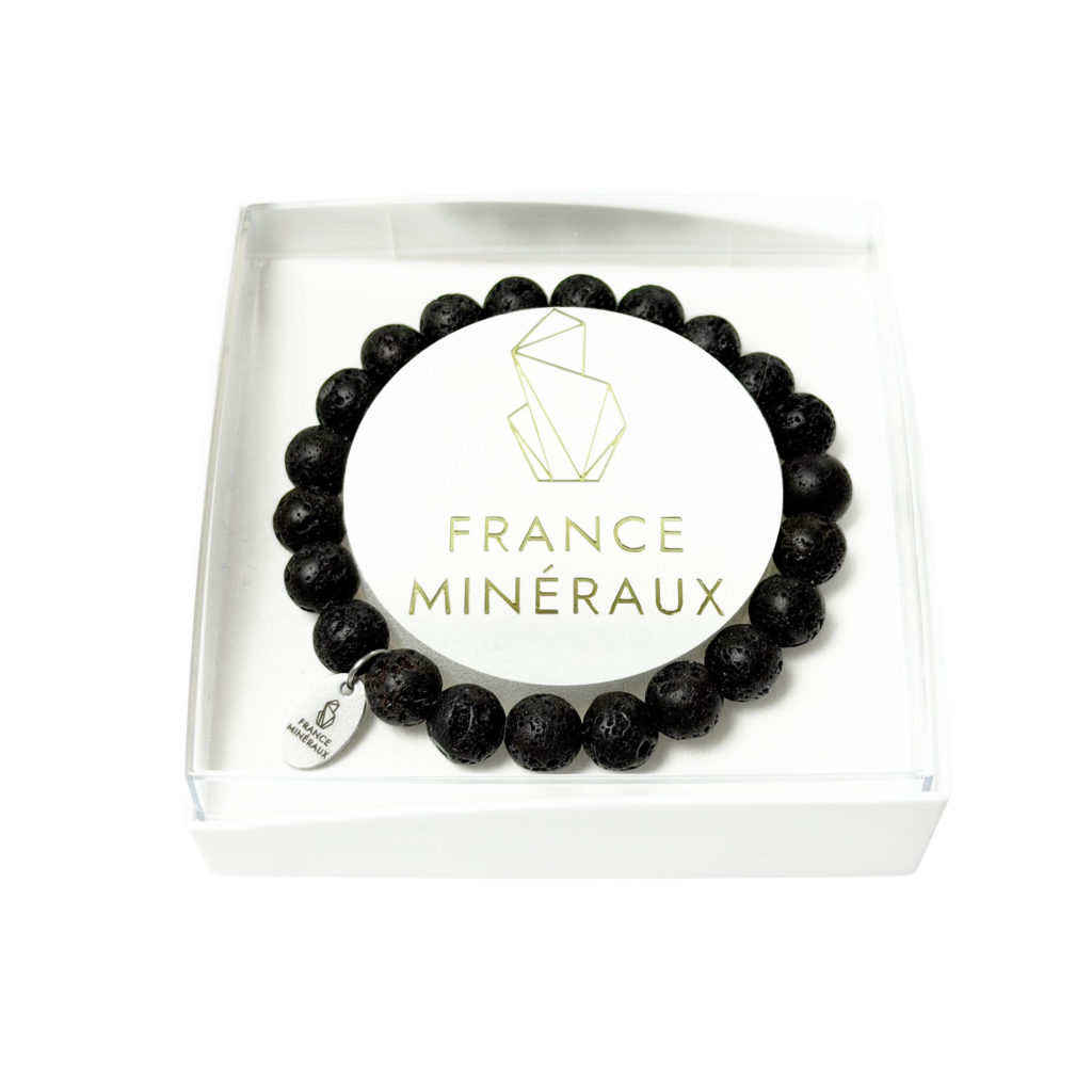Bracelet Pierre de Lave – Perles de 8mm