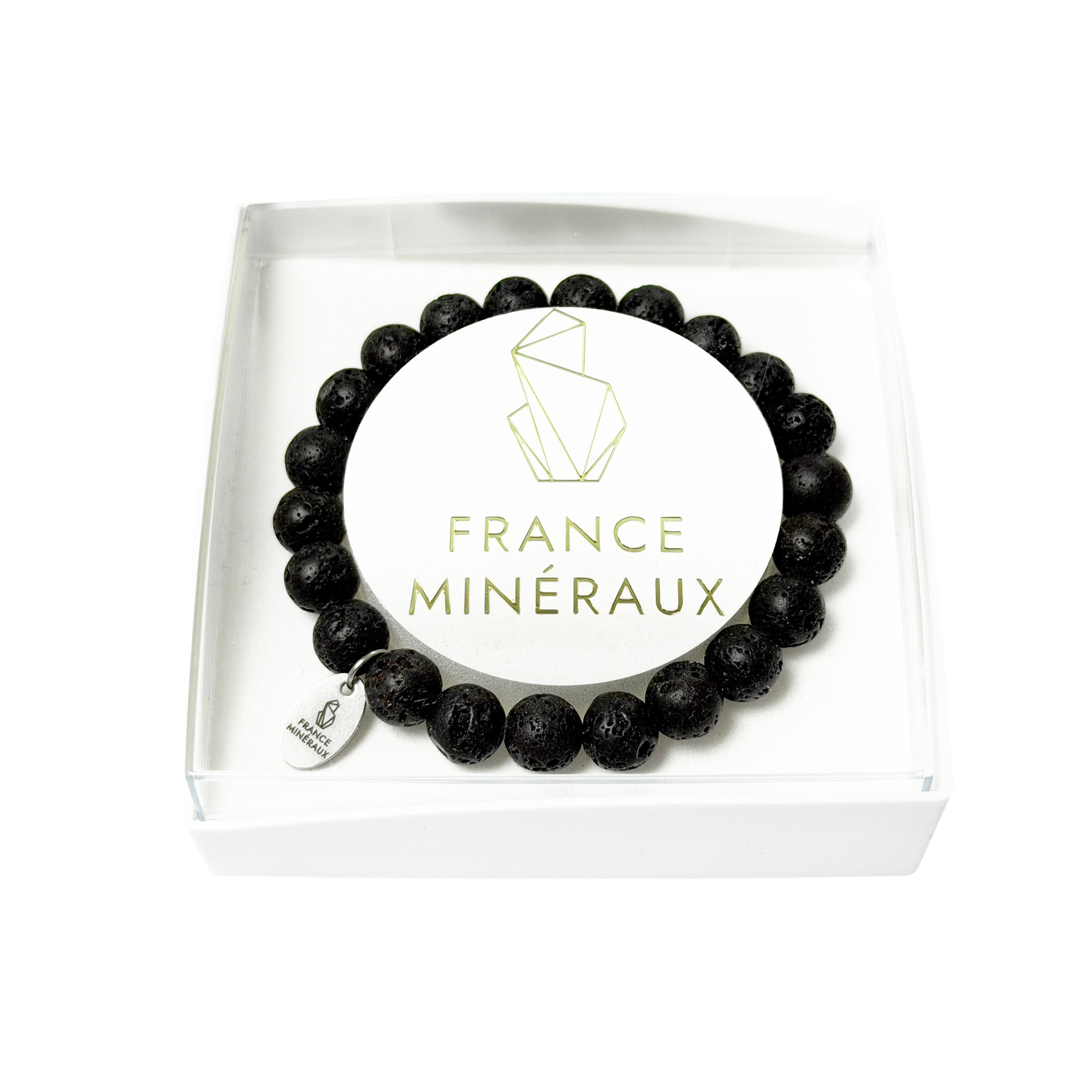 Bracelet Pierre de Lave - Perles de 8mm