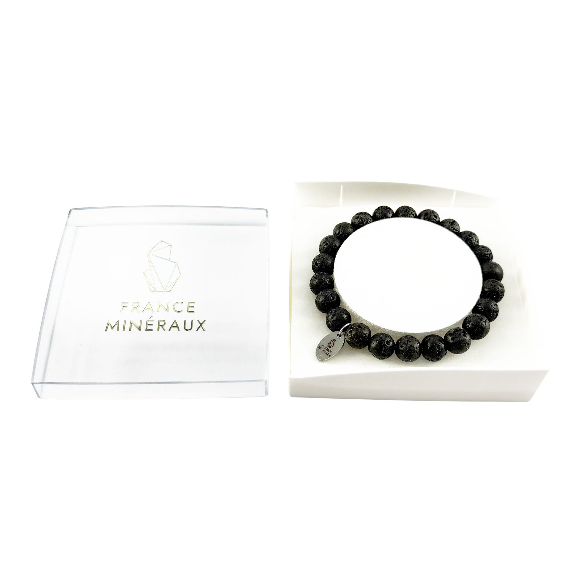 Bracelet Pierre de Lave - Perles de 8mm – Image 3