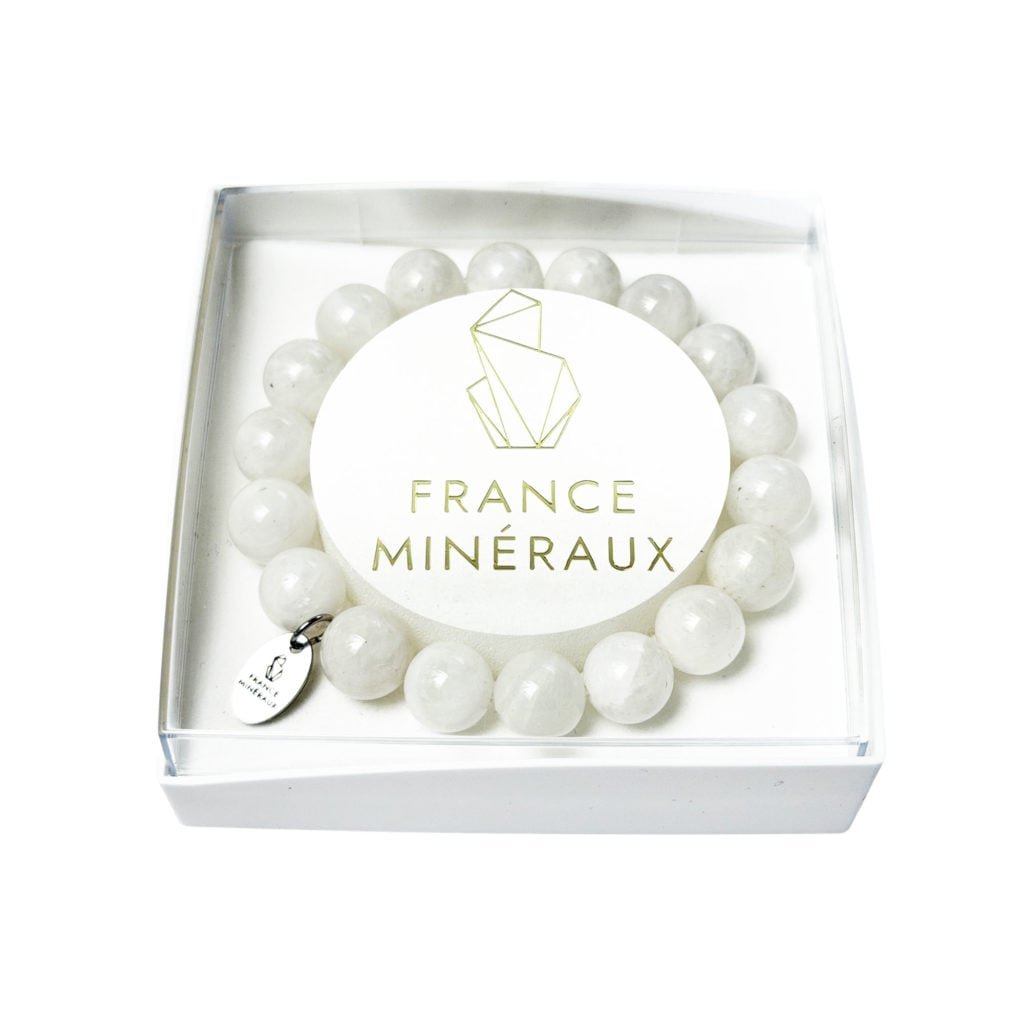 Bracelet Pierre de Lune – Perles de 10mm