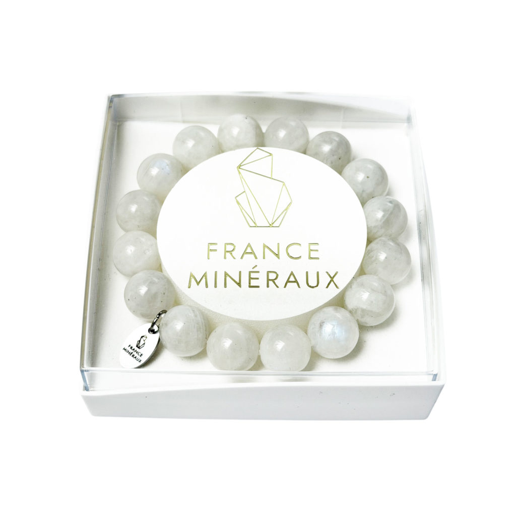 Bracelet Pierre de Lune – Perles de 12mm