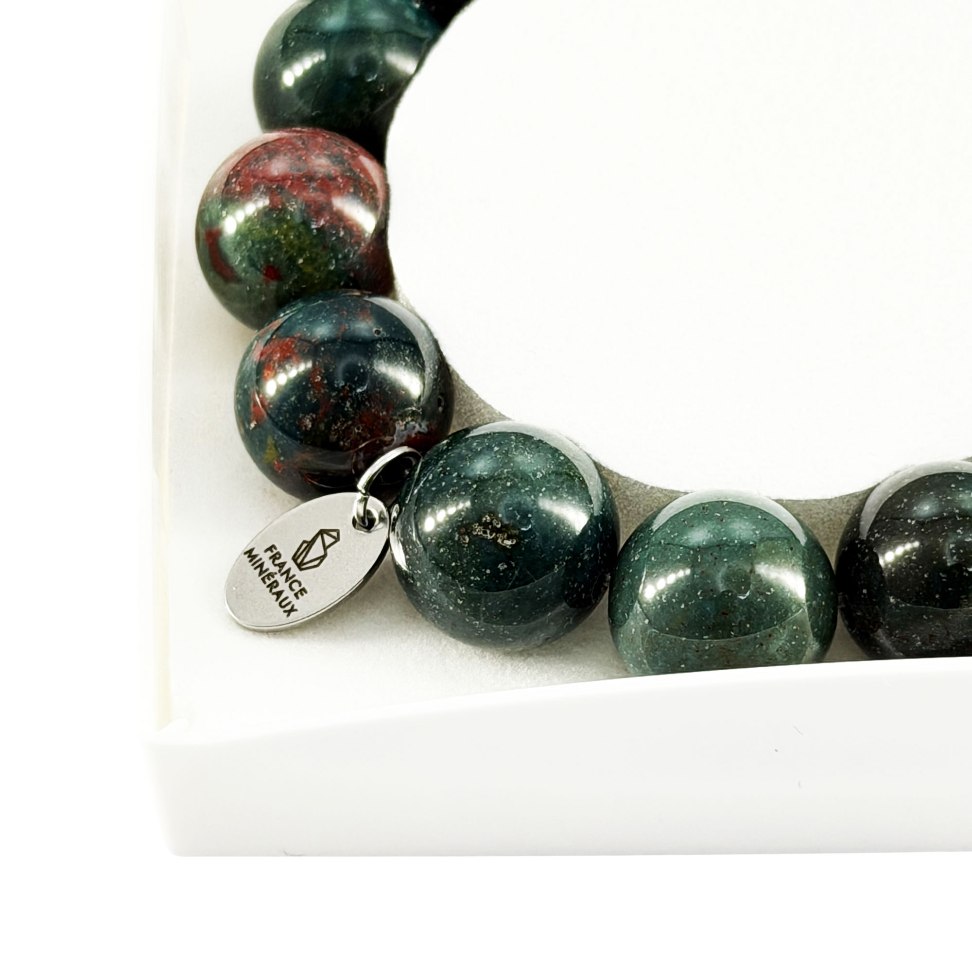 Bracelet Pierre de Sang - Perles de 14mm – Image 4