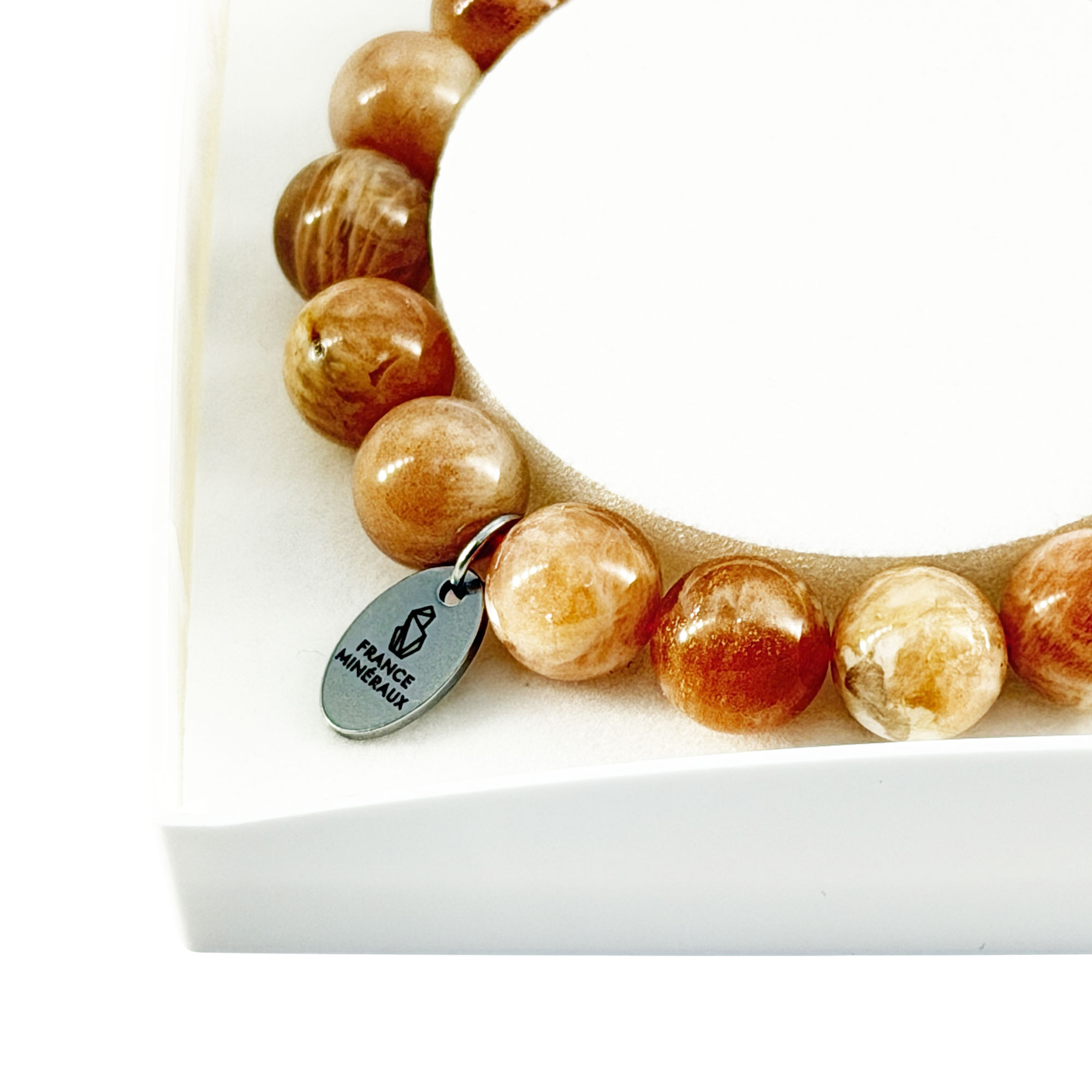 Bracelet Pierre de Soleil - Perles de 10mm – Image 4