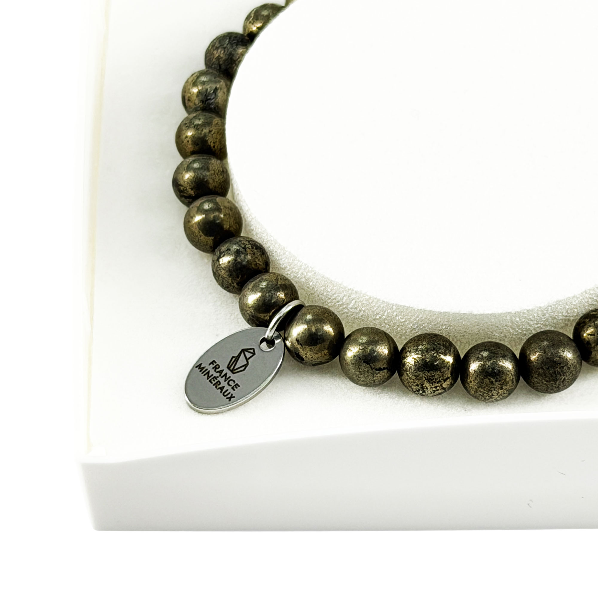 Bracelet Pyrite de Fer - Perles de 6mm – Image 4