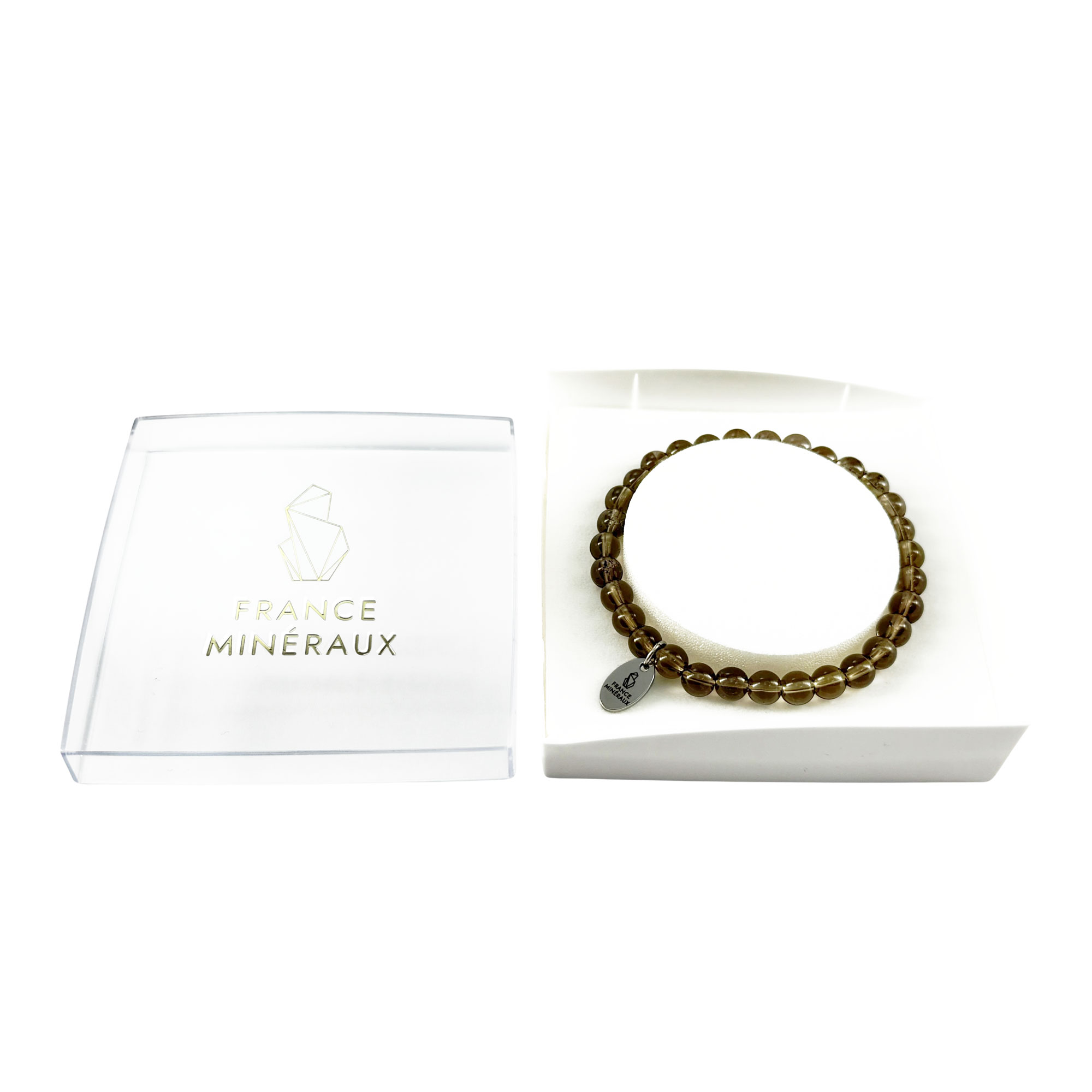 Bracelet Quartz Fumé - Perles de 6mm – Image 3