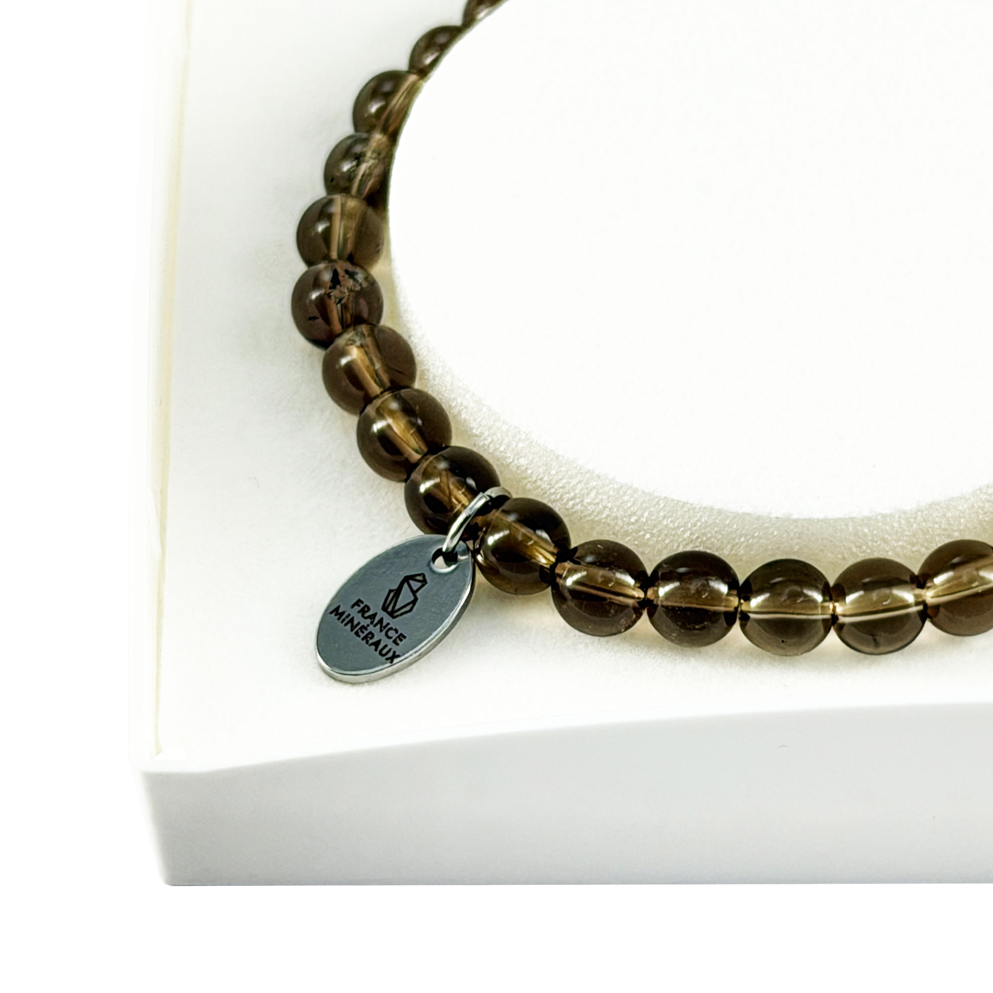 Bracelet Quartz Fumé - Perles de 6mm – Image 4