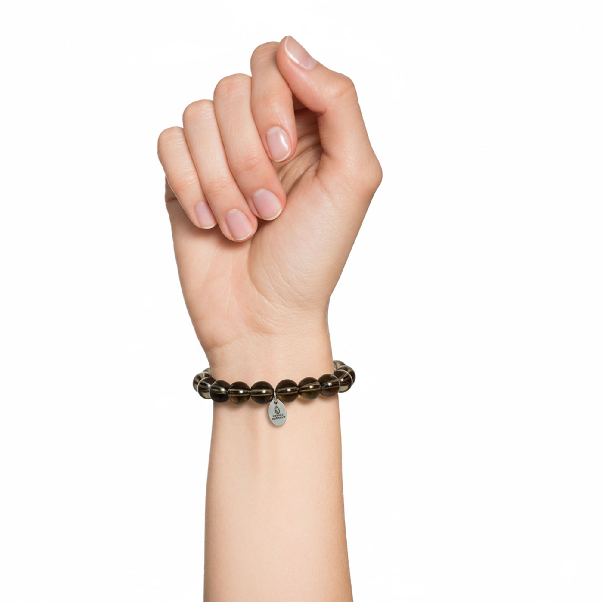 Bracelet Quartz Fumé - Perles de 12mm – Image 4