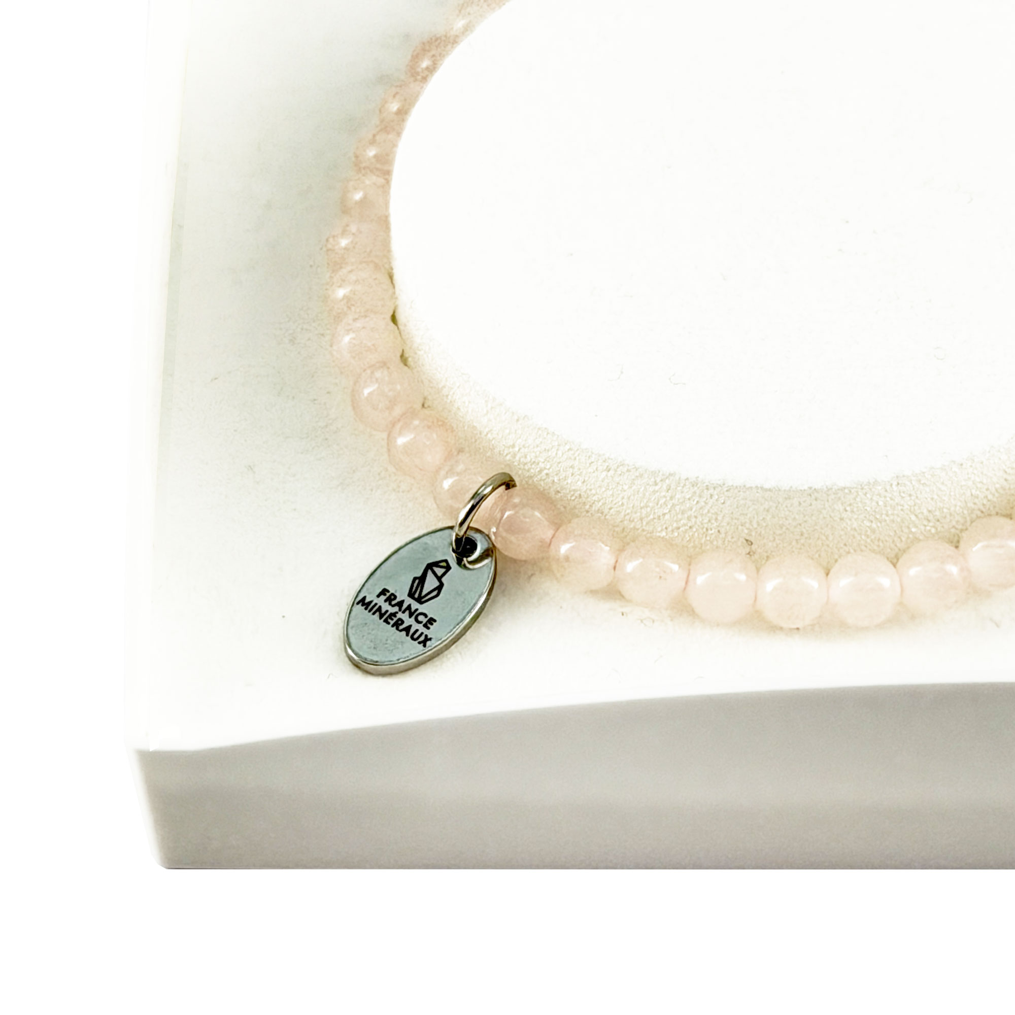 Bracelet Quartz Rose - Perles de 3-4mm – Image 4