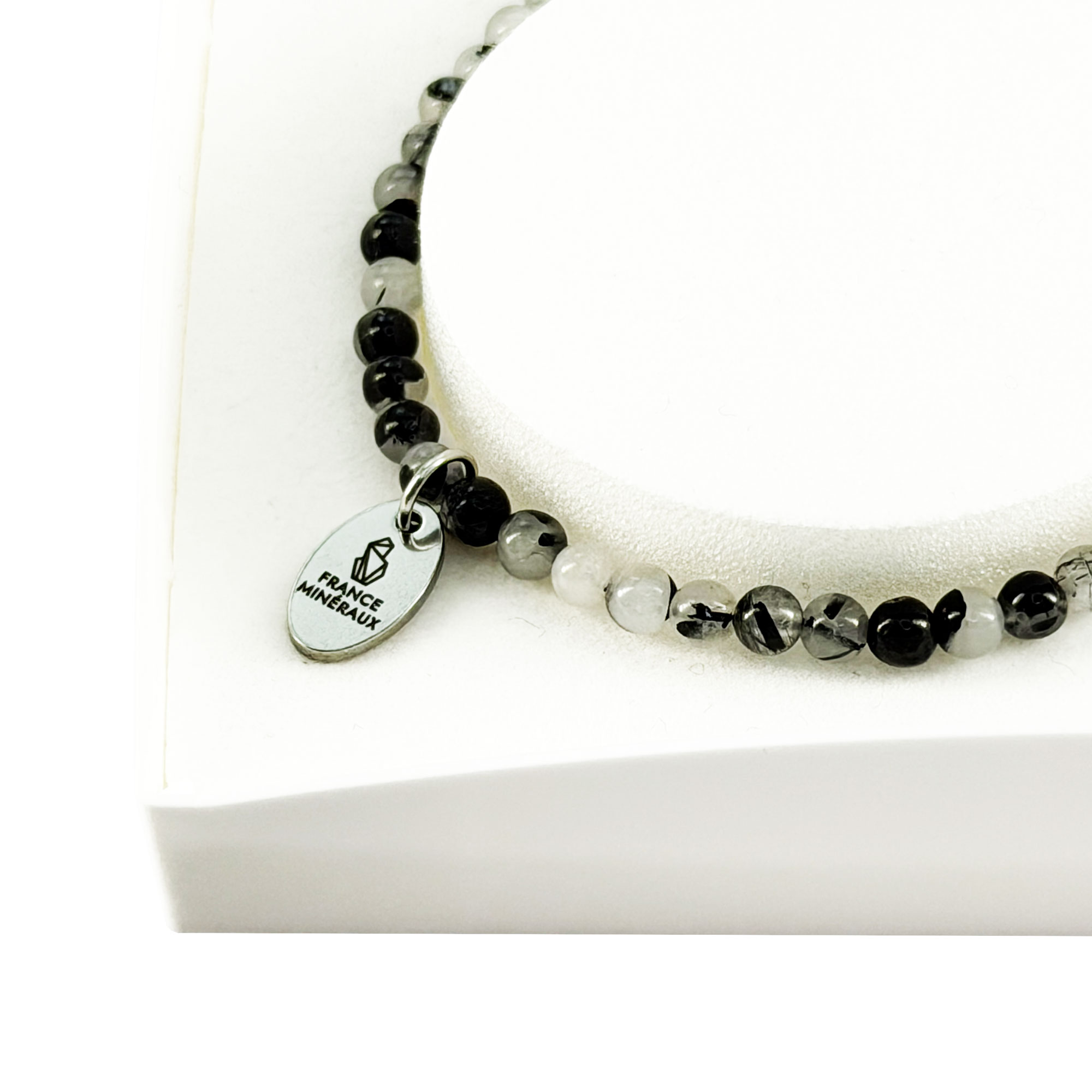 Bracelet Quartz Tourmaline - Perles de 3-4mm – Image 4