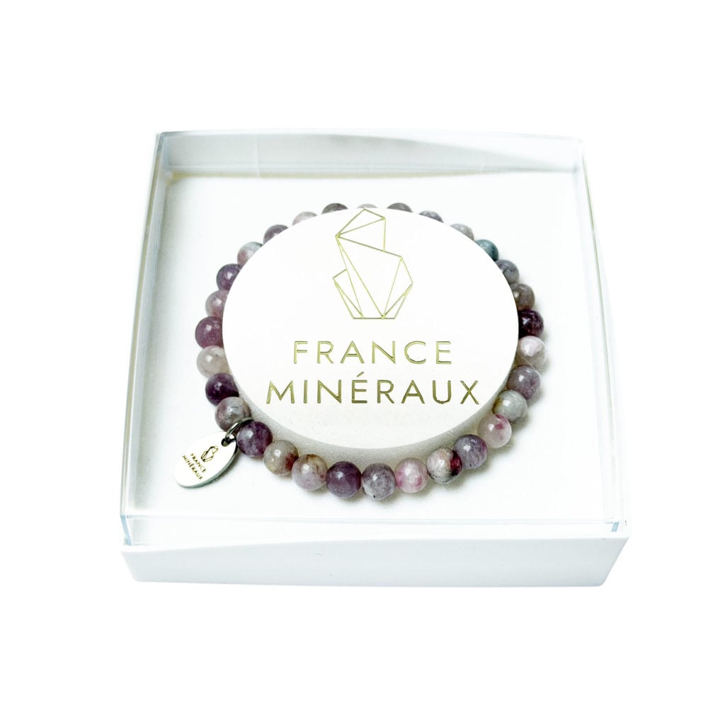 Bracelet Rubellite – Perles de 6mm