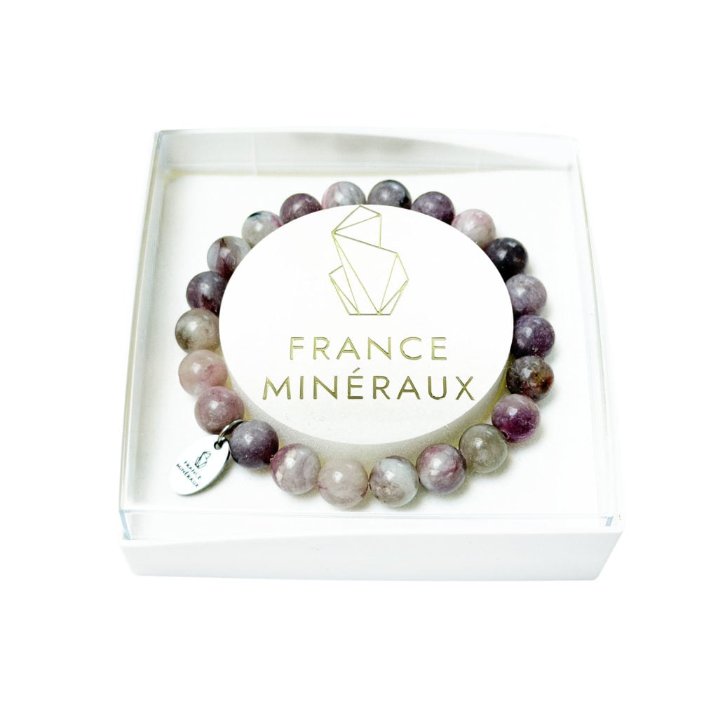 Bracelet Rubellite – Perles de 8mm