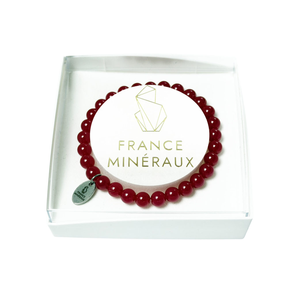 Bracelet Rubis – Perles de 6mm